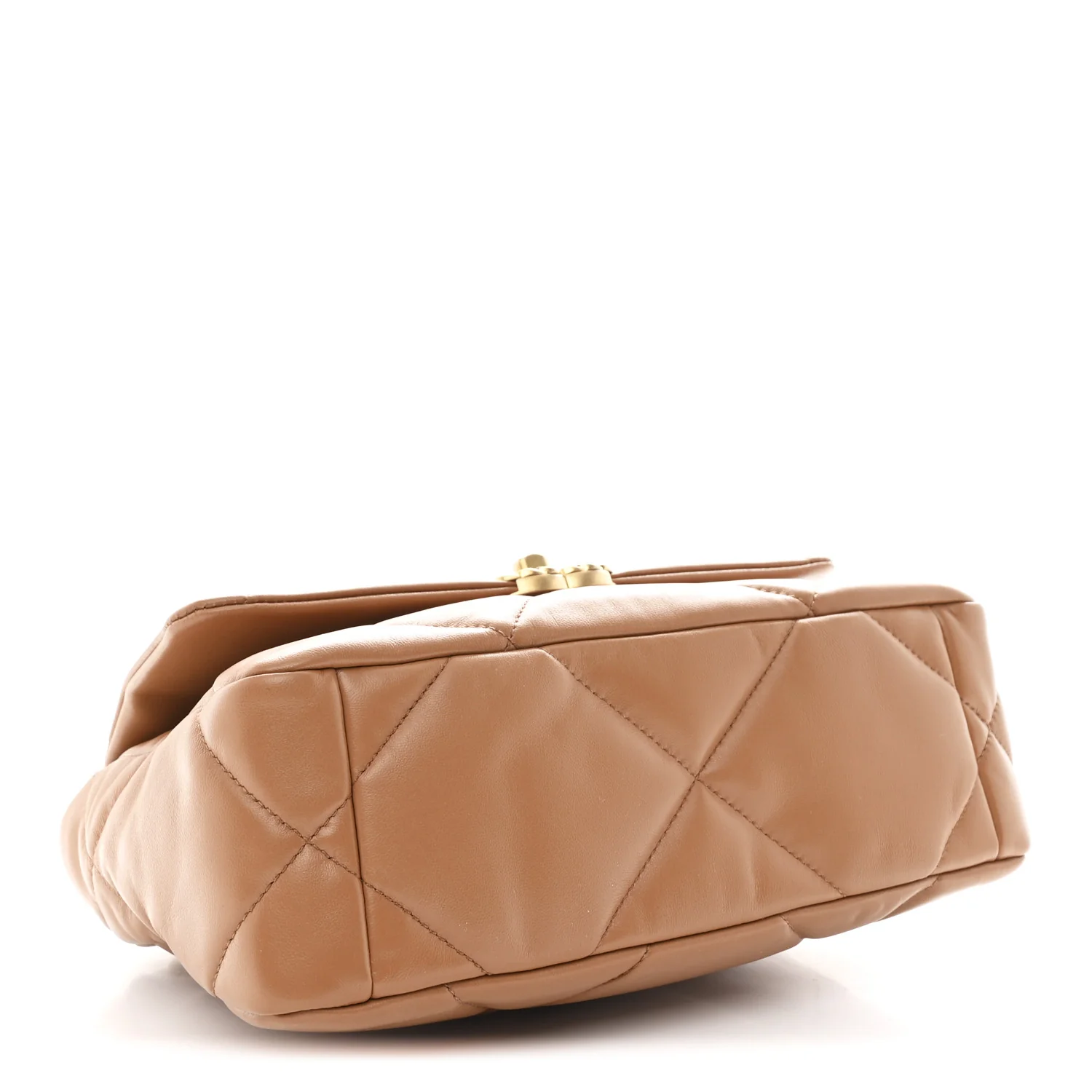 Lambskin Quilted Medium Chanel 19 Flap Brown - Top Club