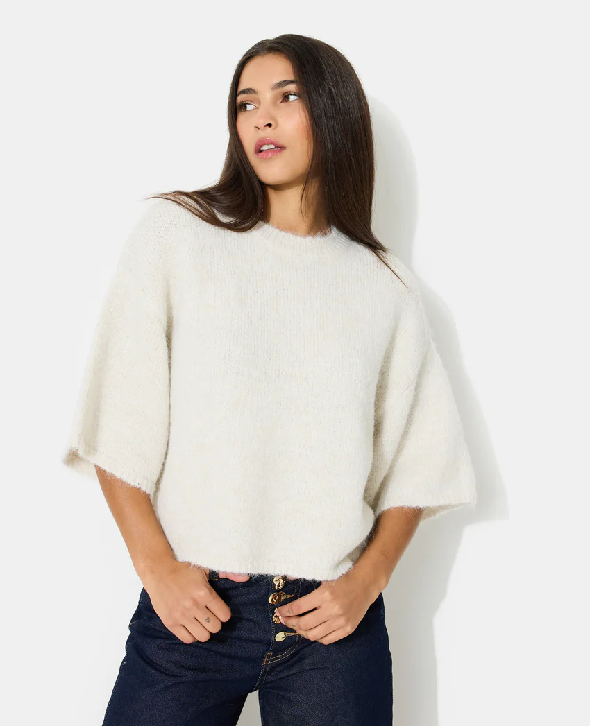 Pimkie Pull manches courtes avec laine