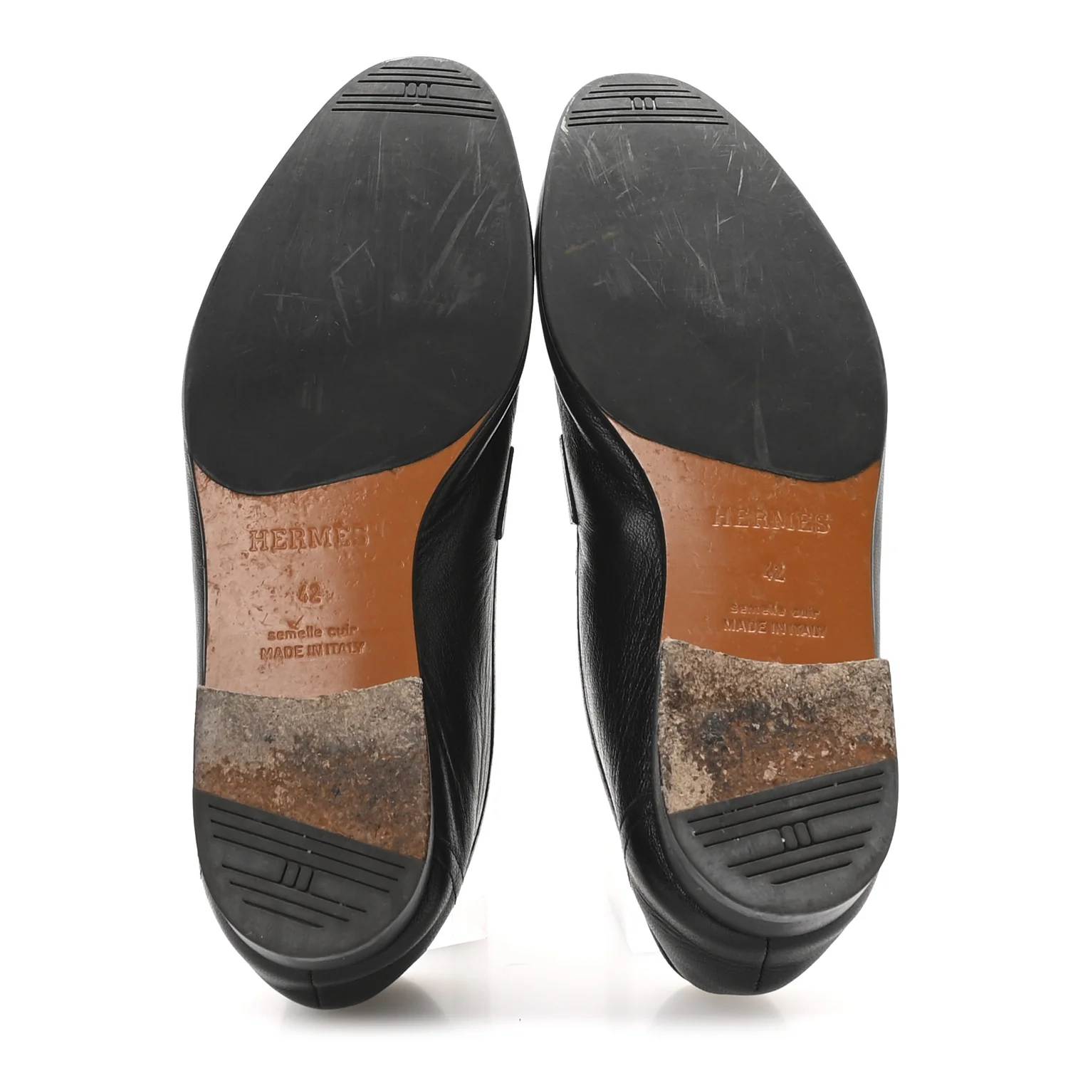 Goatskin Men's Paris Loafers 42 Black - Top Club