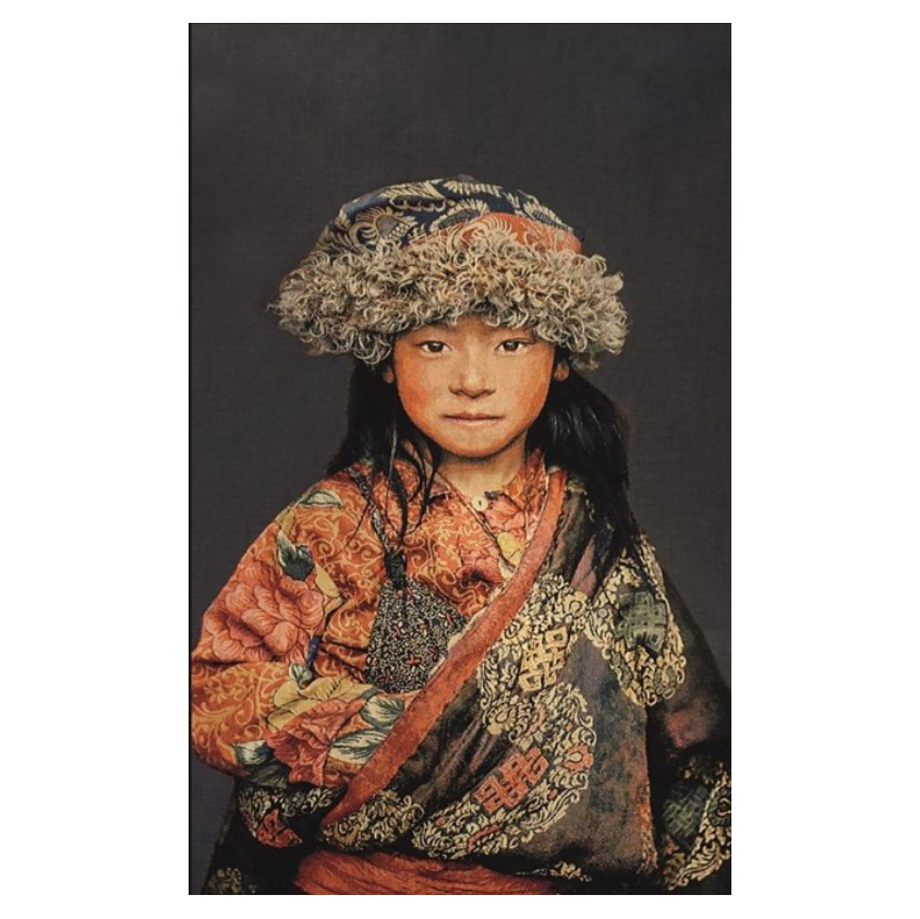 Wandpaneel geweven Tibetan Child 120x180 cm