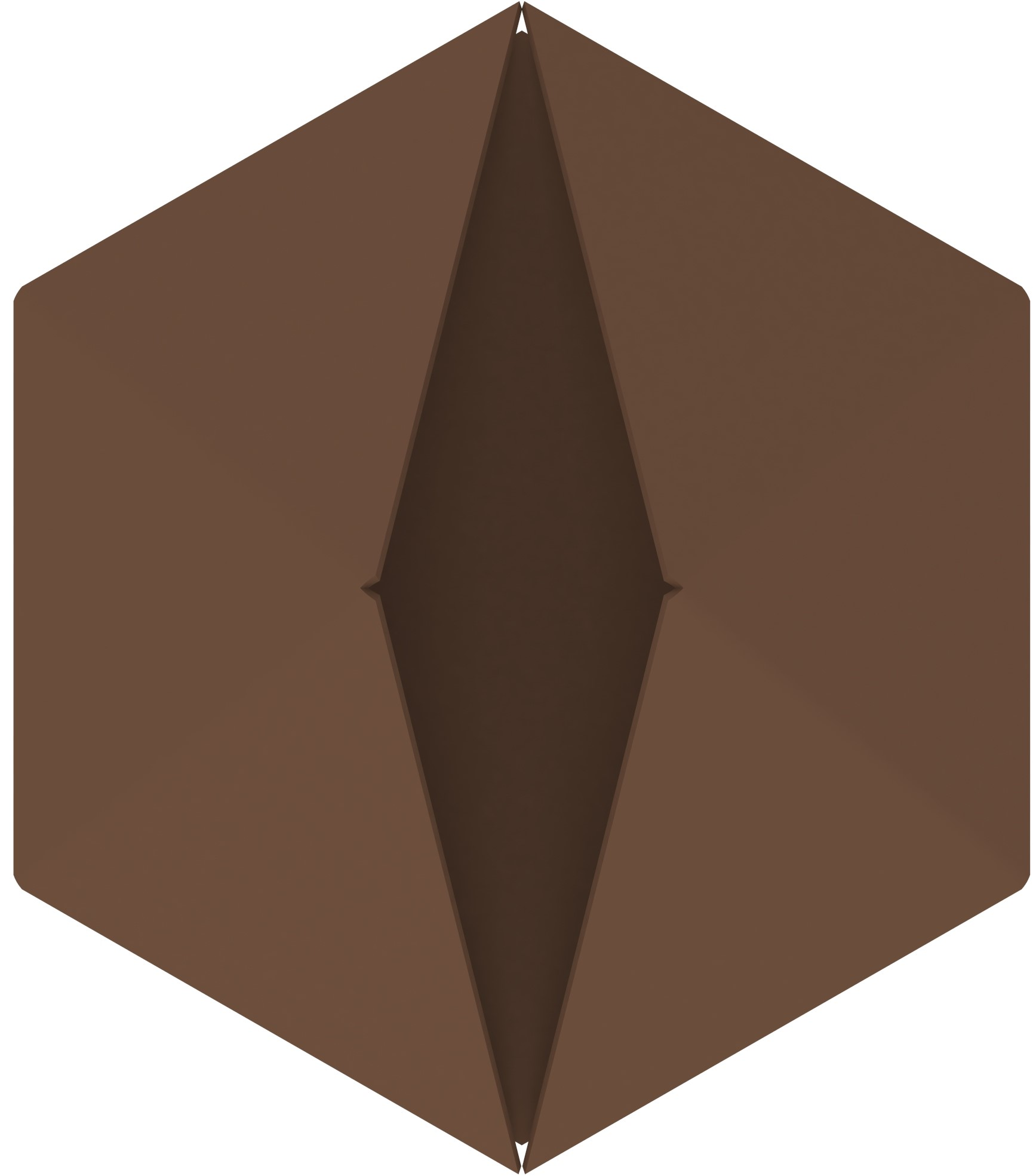 Wandhaak Towel Diamond °01 Blass Brown - 1 wandhaak