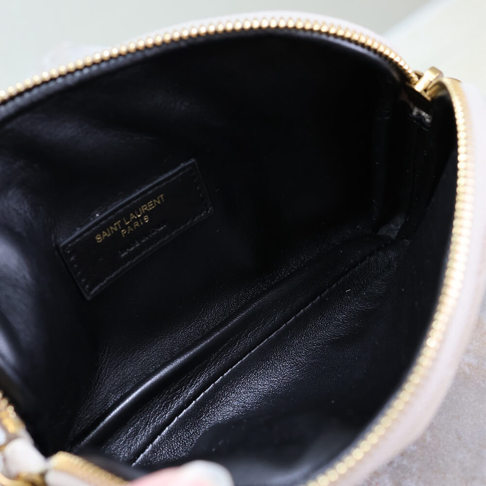 YSL GABY zipped pouch in suede - Top Club