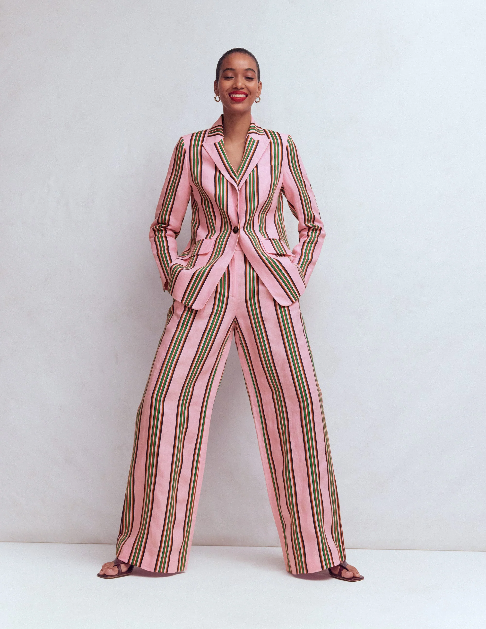 Caprihose-Sattes Smaragdgrün, Vichykaro