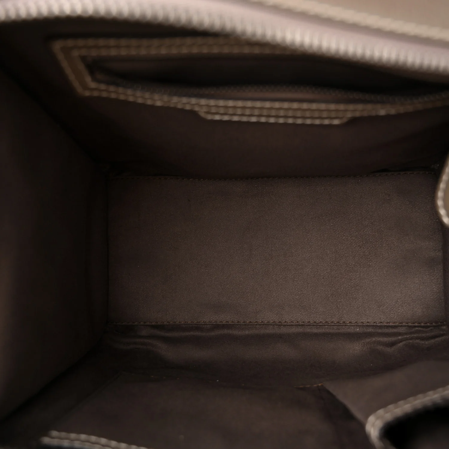 Drummed Calfskin Micro Luggage Souris - Top Club