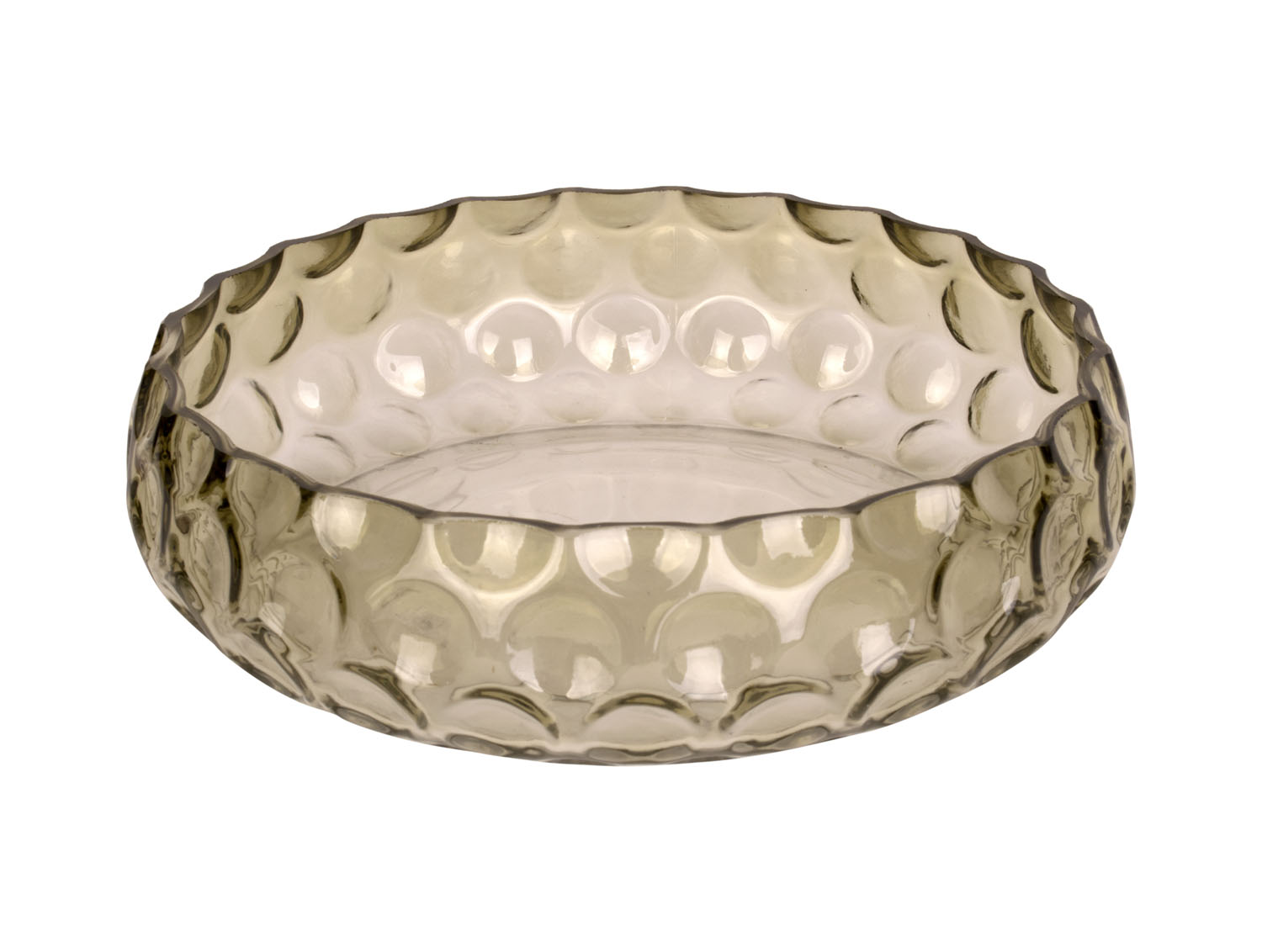 Bowl Speckles glass large moss green