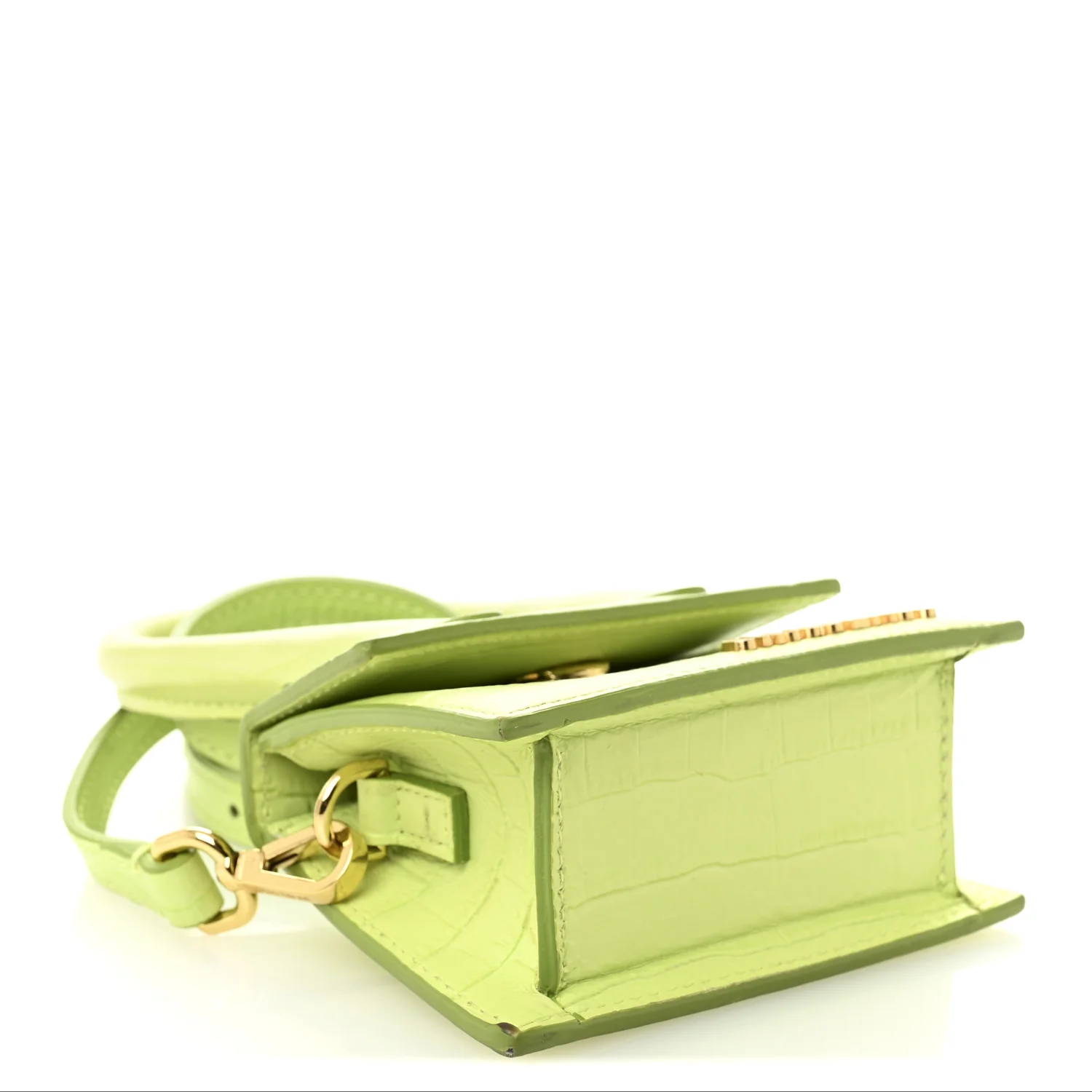 Calfskin Crocodile Embossed Le Chiquito Light Green - Top Club