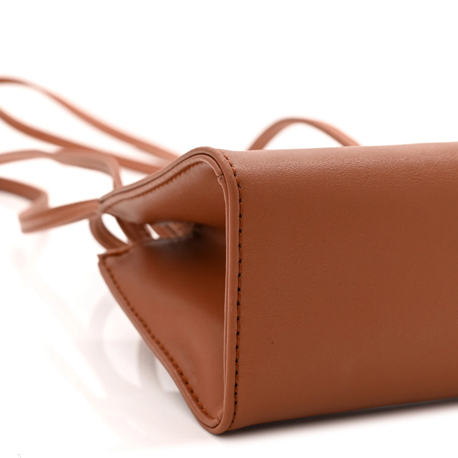 Vegan Leather Small Shopping Bag Tan - Top Club