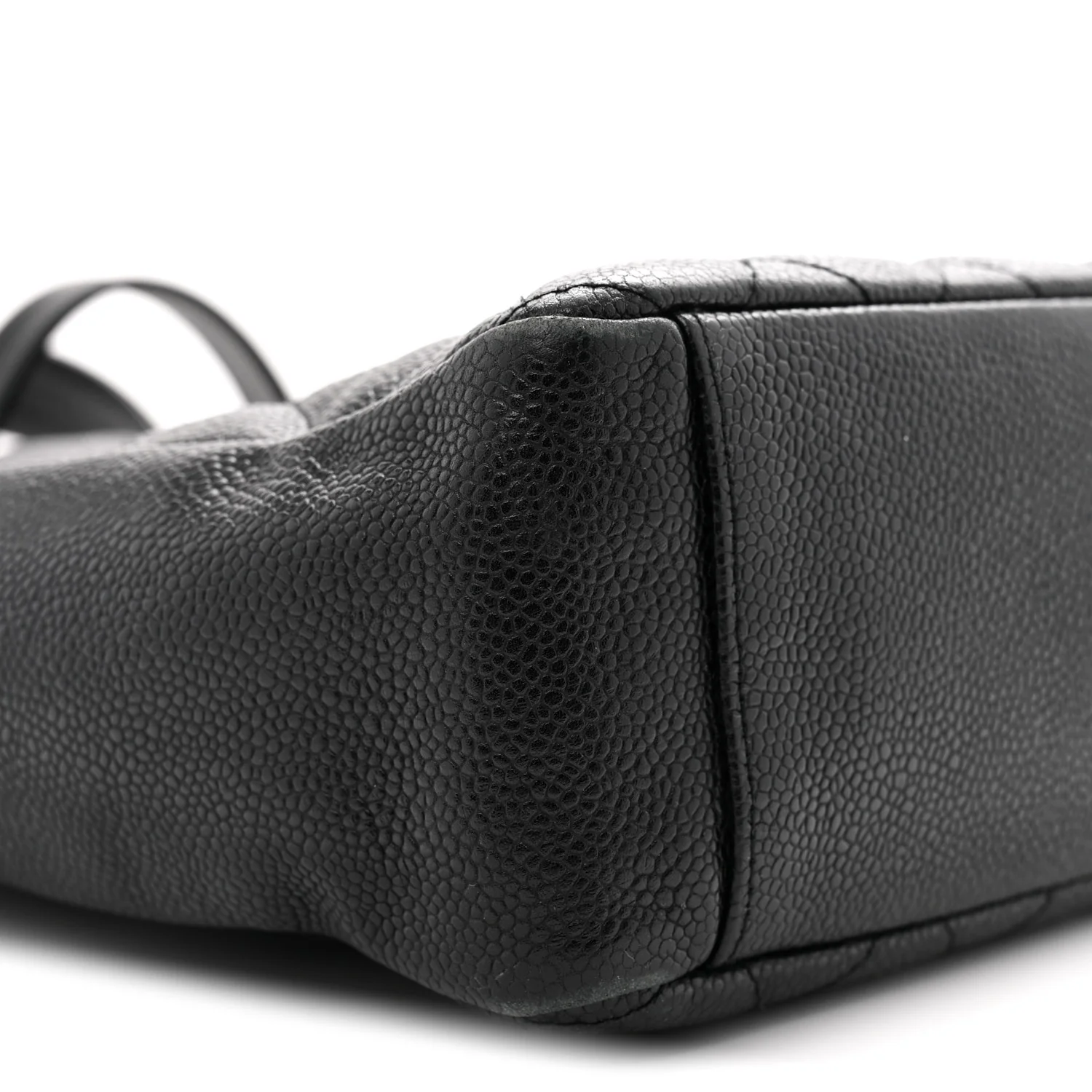Caviar Quilted Petit Shopping Tote PST Black - Top Club