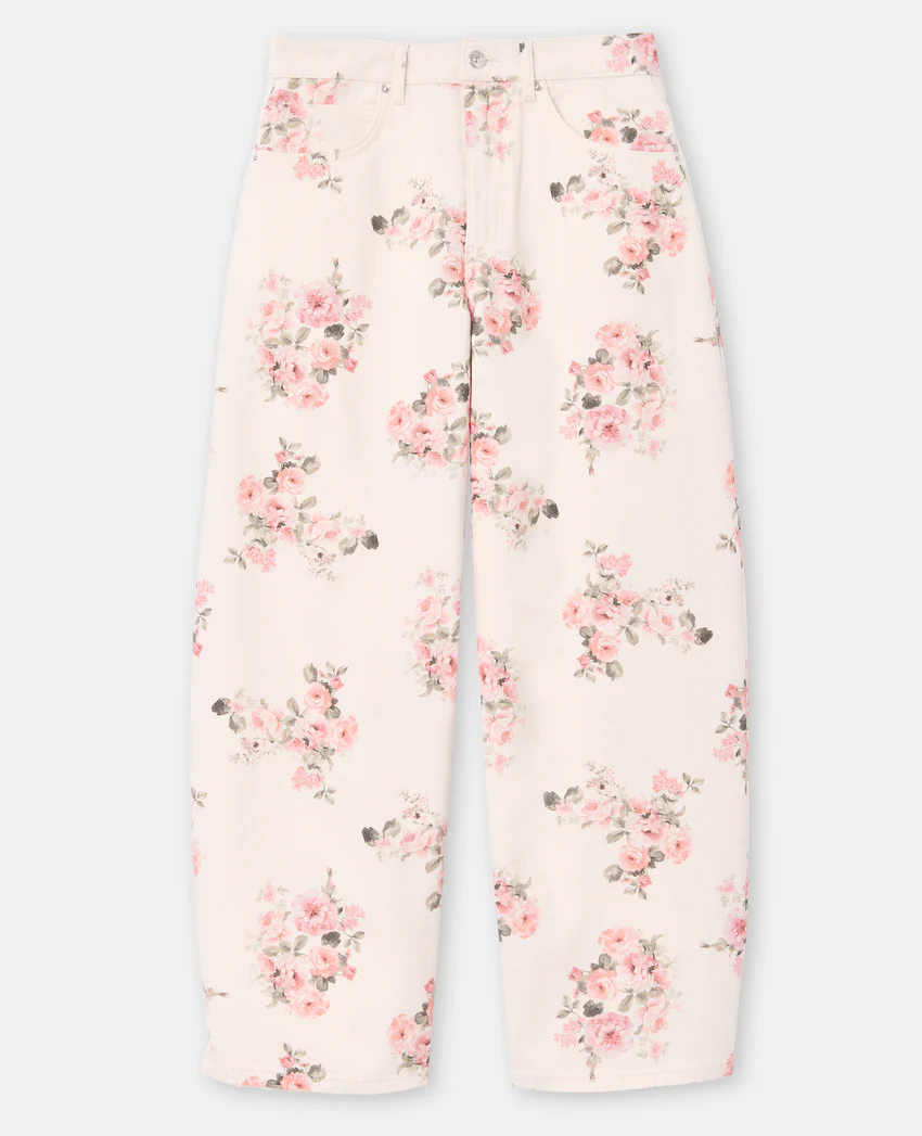 Pimkie Jean barrel taille medium avec motif fleurs