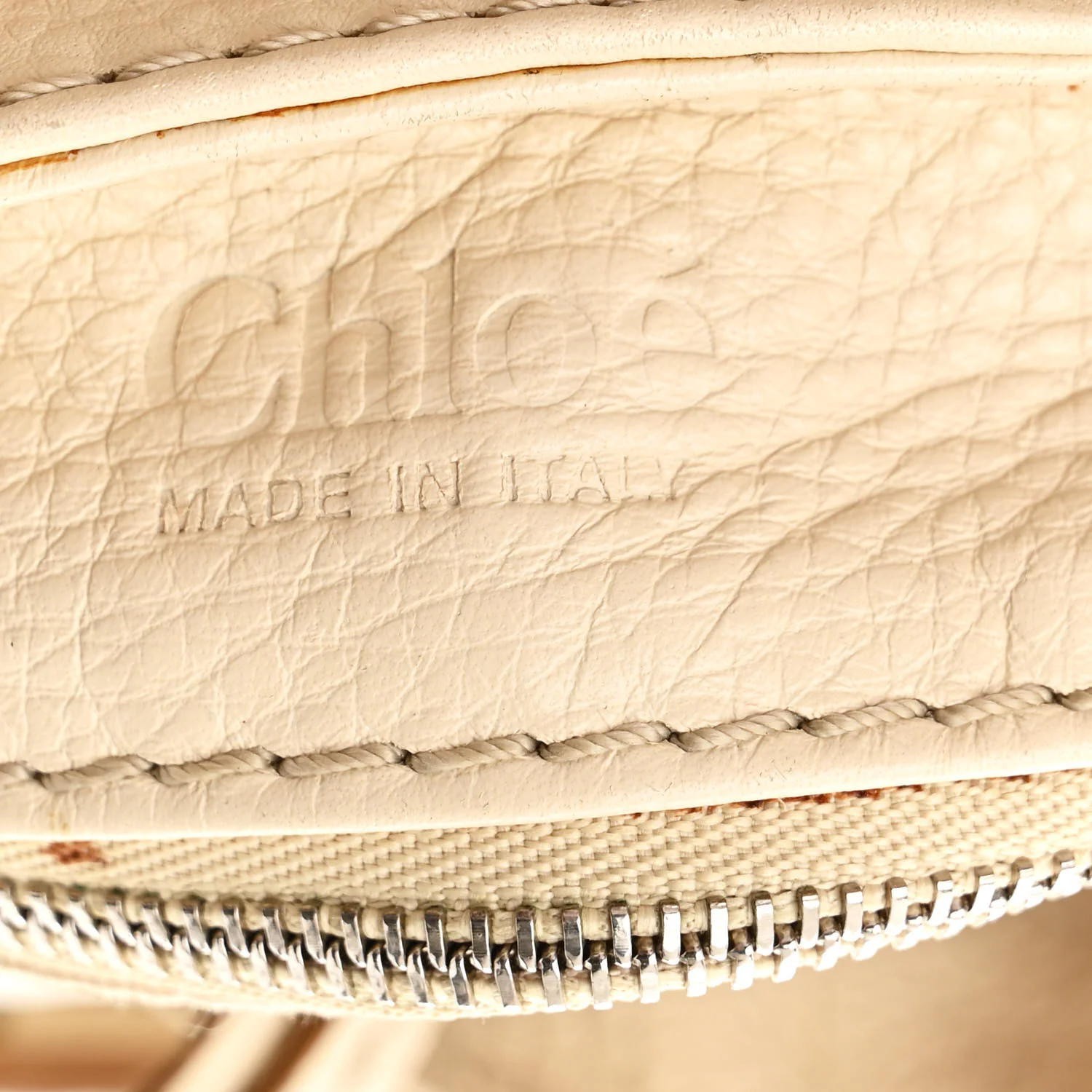 Calfskin Medium Paddington Satchel Ivory - Top Club