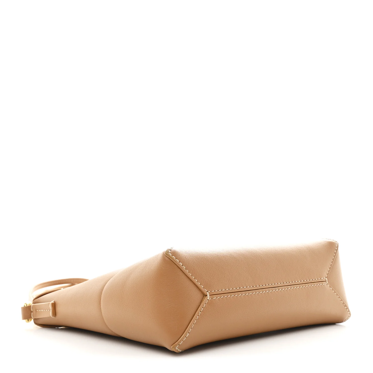 Shiny Calfskin Puzzle Fold Pouch Warm Desert - Top Club