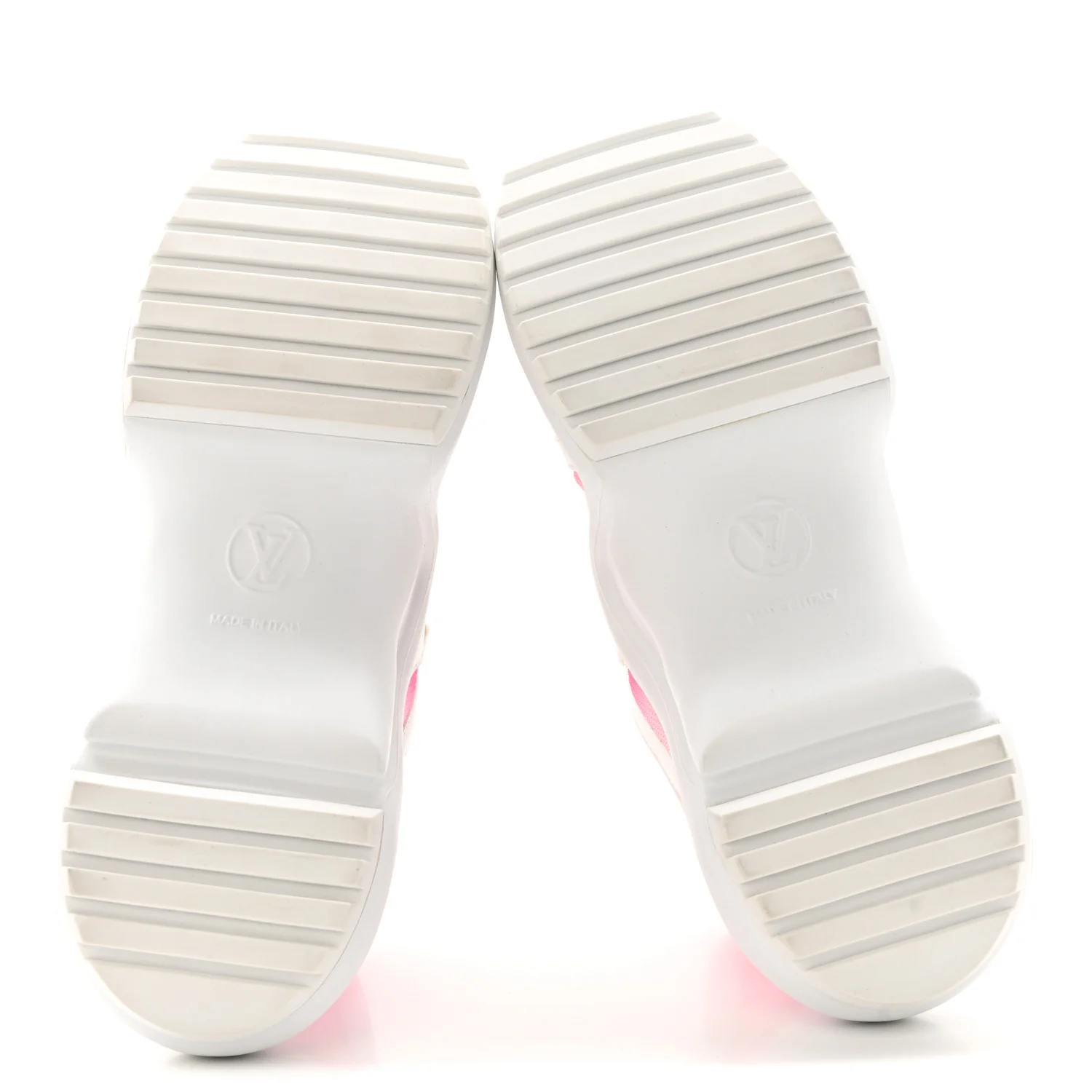Calfskin Technical Nylon LV Archlight Sneakers 37 White Pink - Top Club