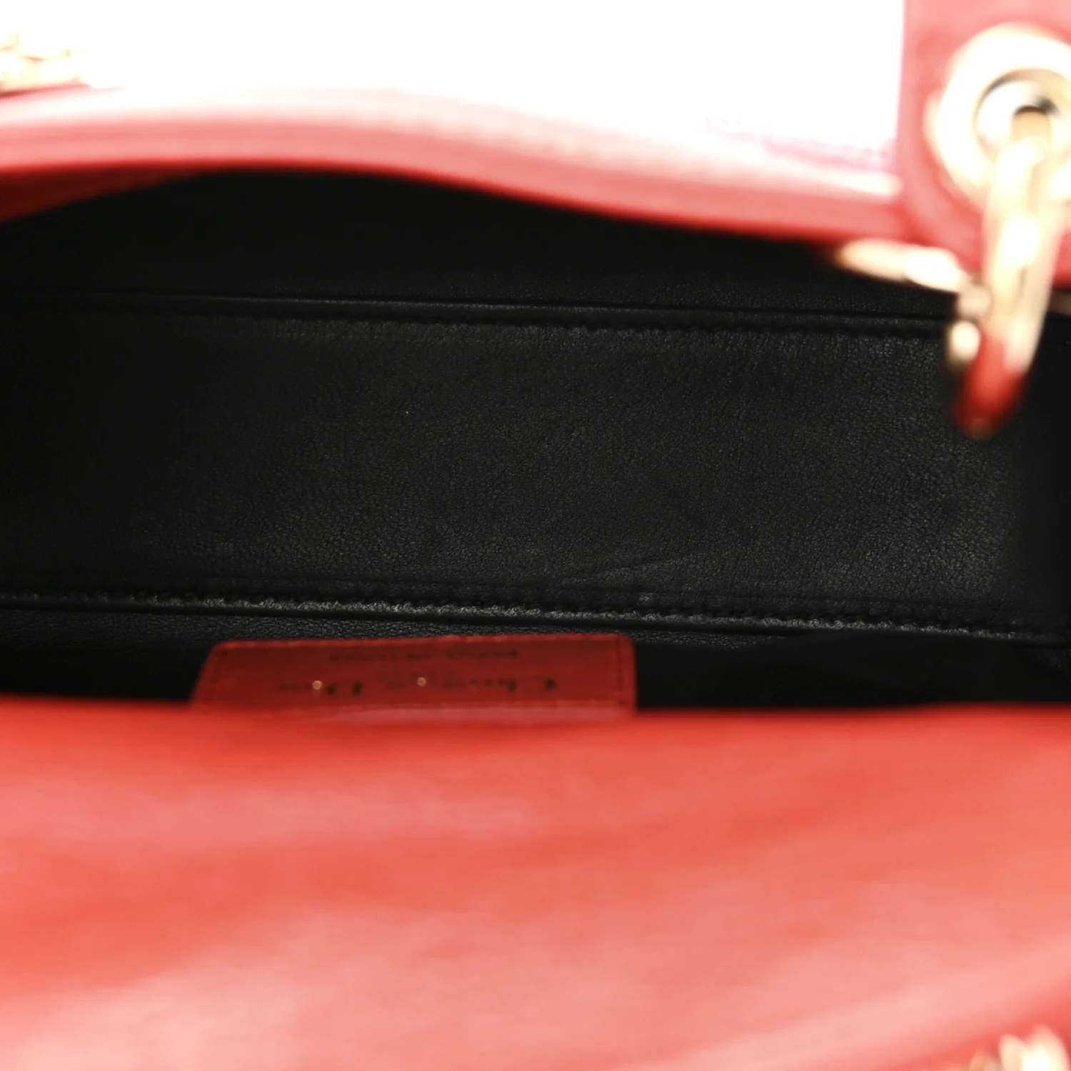 Calfskin Beaded Mini Lady Dior Rouge Multicolor - Top Club