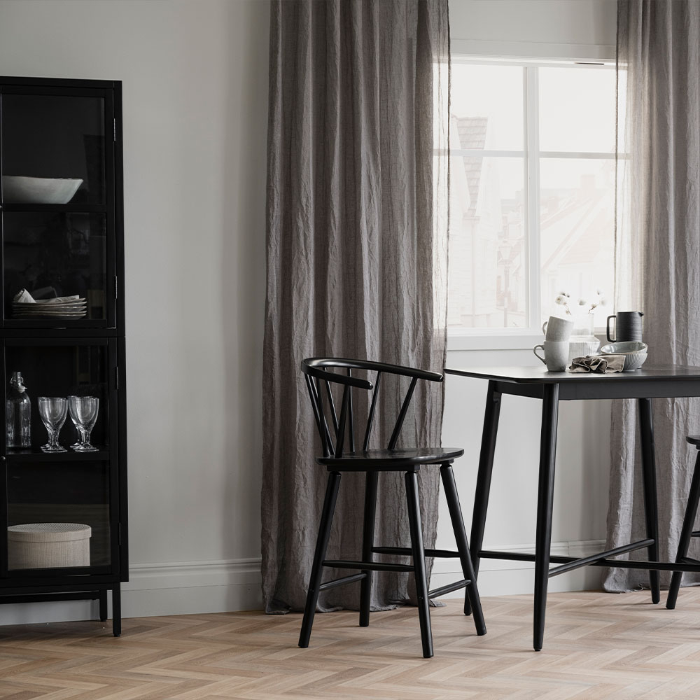 Barkruk Carmen 65 cm - set van 2 Zwart