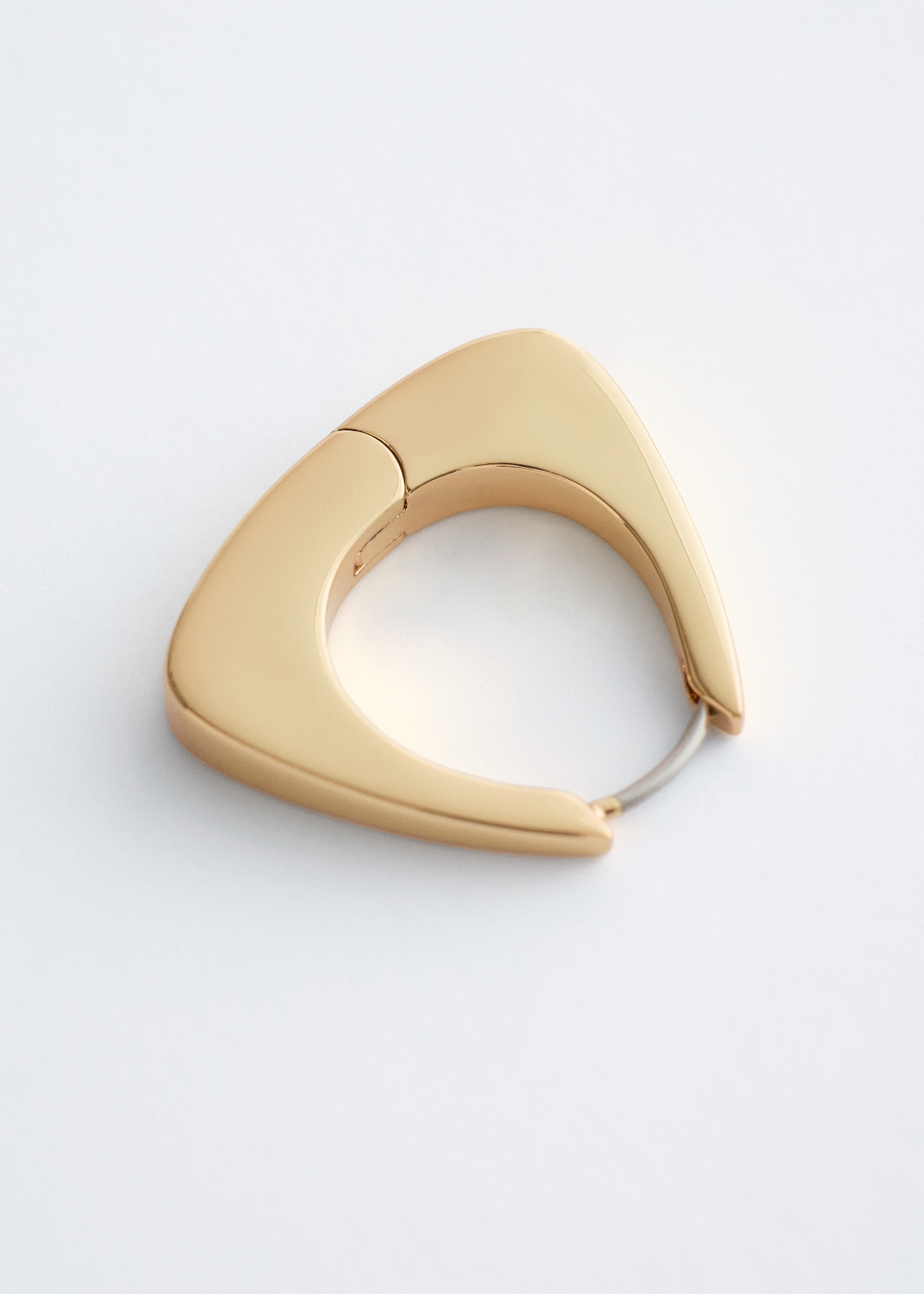 & Other Stories CHUNKY TRIANGLE HOOP EARRINGS