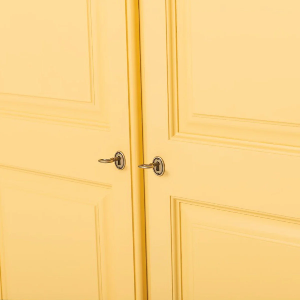 Country house style bedroom cupboard yellow 121 cm - bedroom furniture
