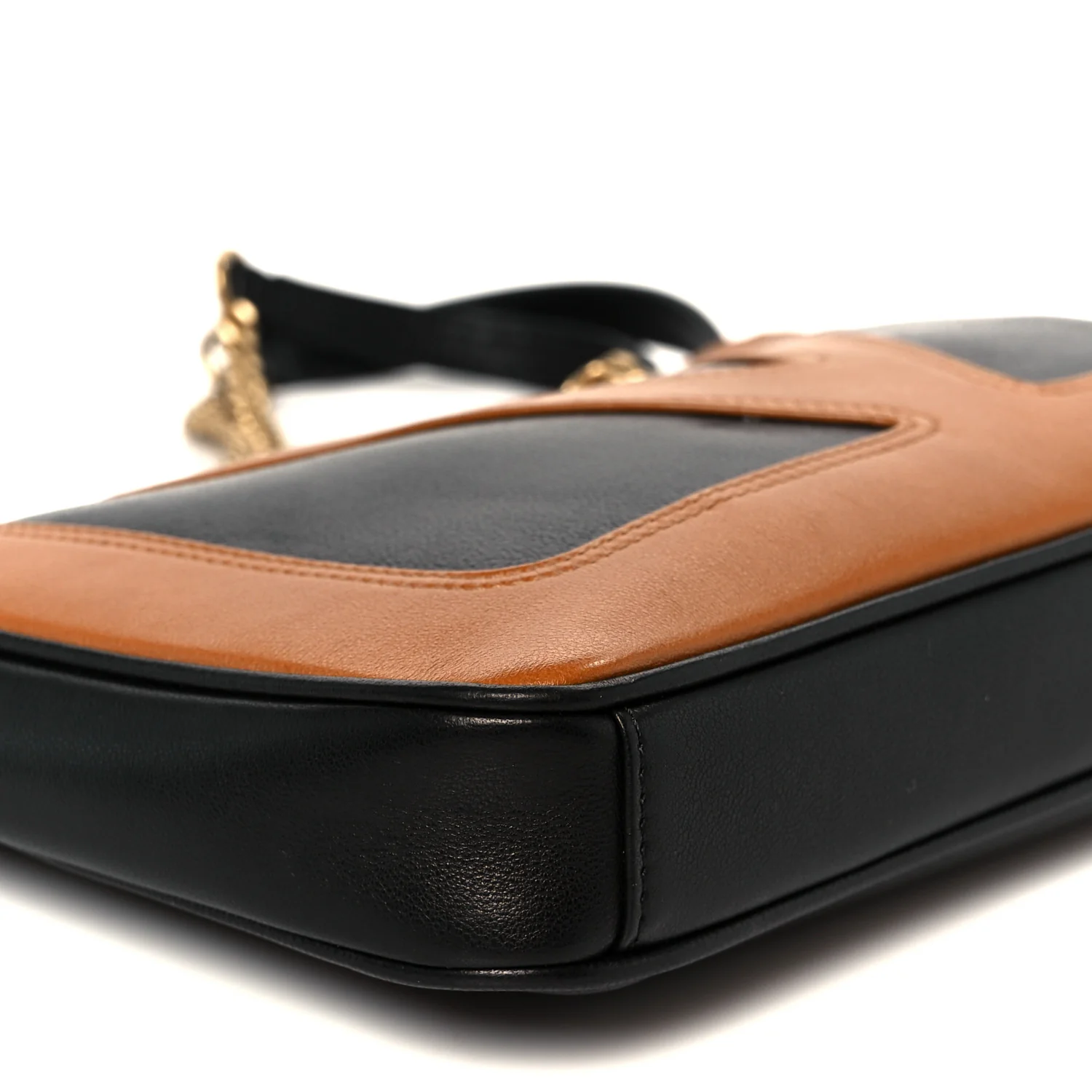 Nappa Small Viva Superstar Shopping Tote Black Brown - Top Club