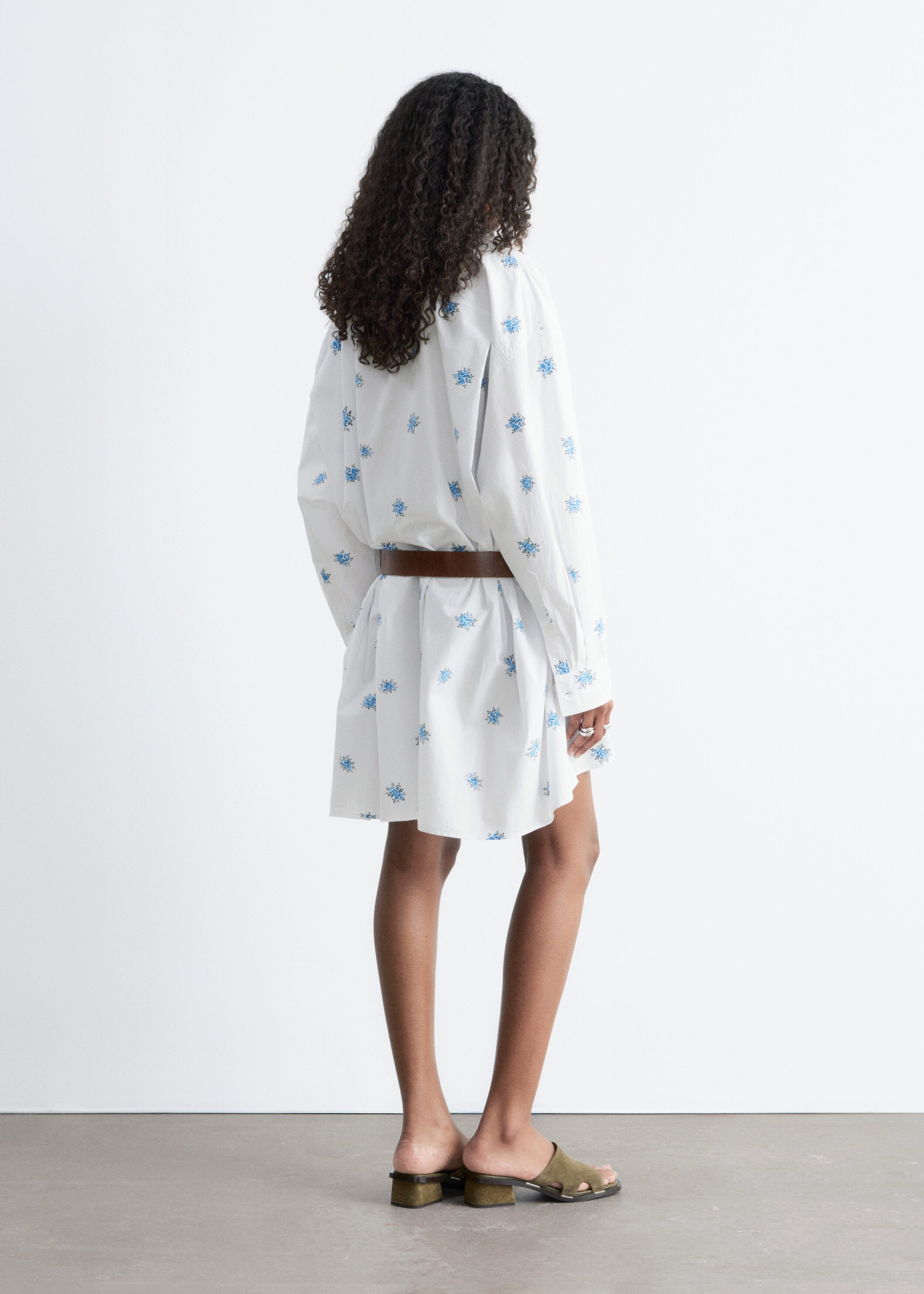 & Other Stories OVERSIZED SHIRT MINI DRESS