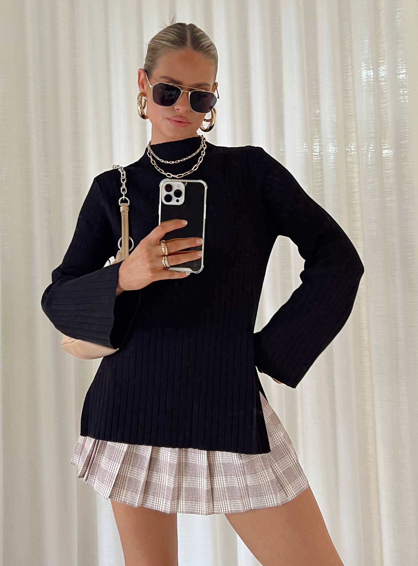 Allen Ribbed Sweater Black