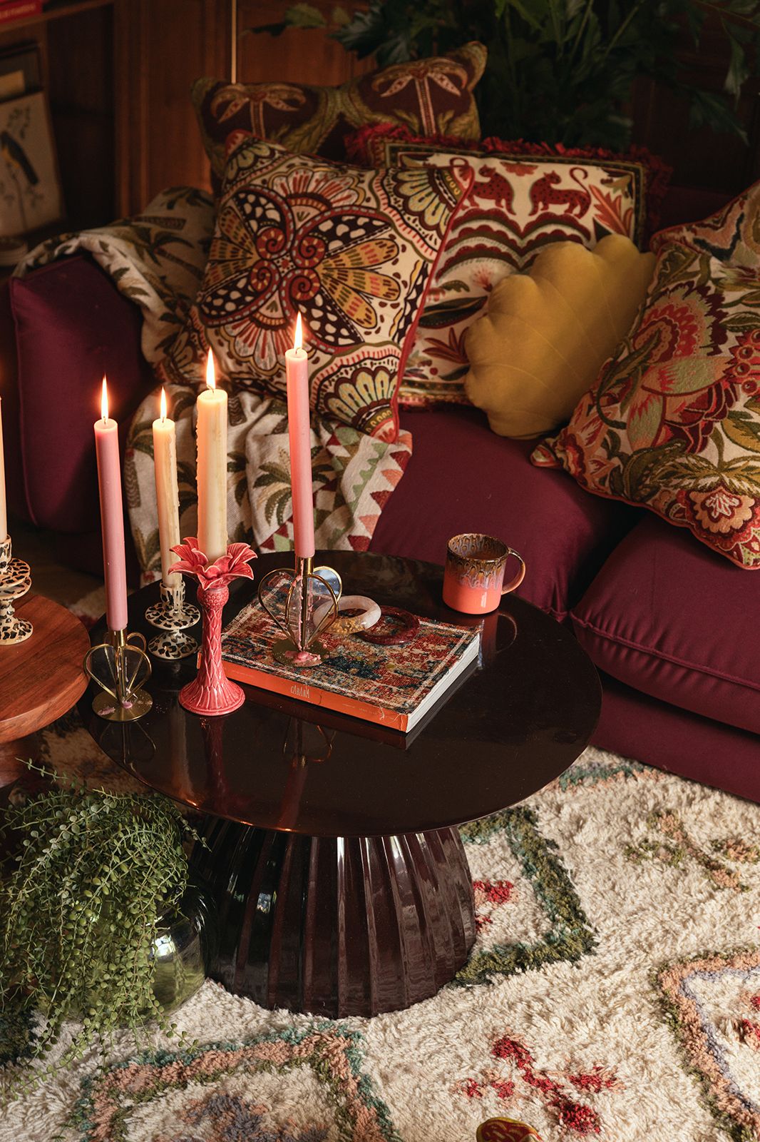 Dinerkaars antiek roze �?2.6 cm