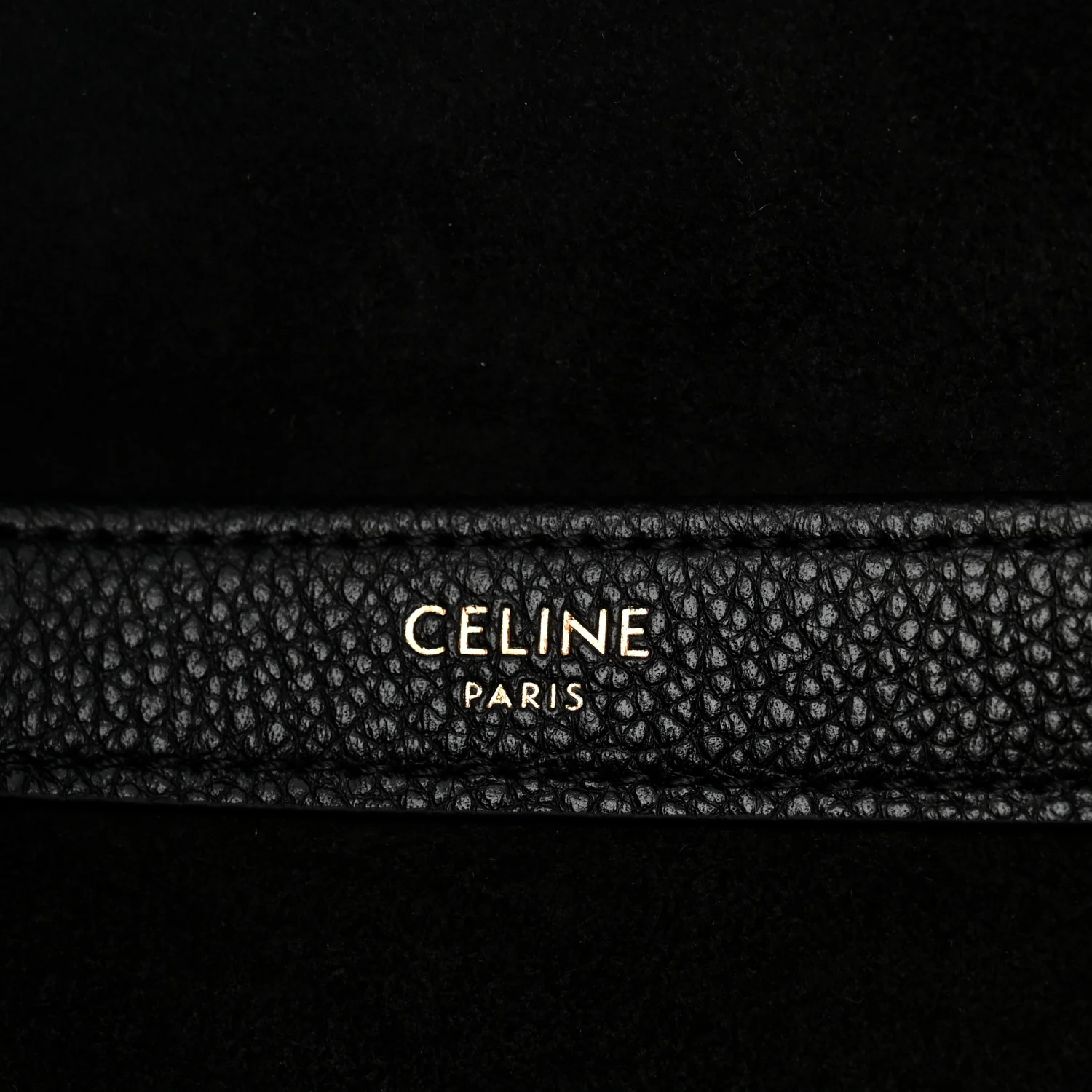 Calfskin Cuir Triomphe Cabas Drawstring Black - Top Club