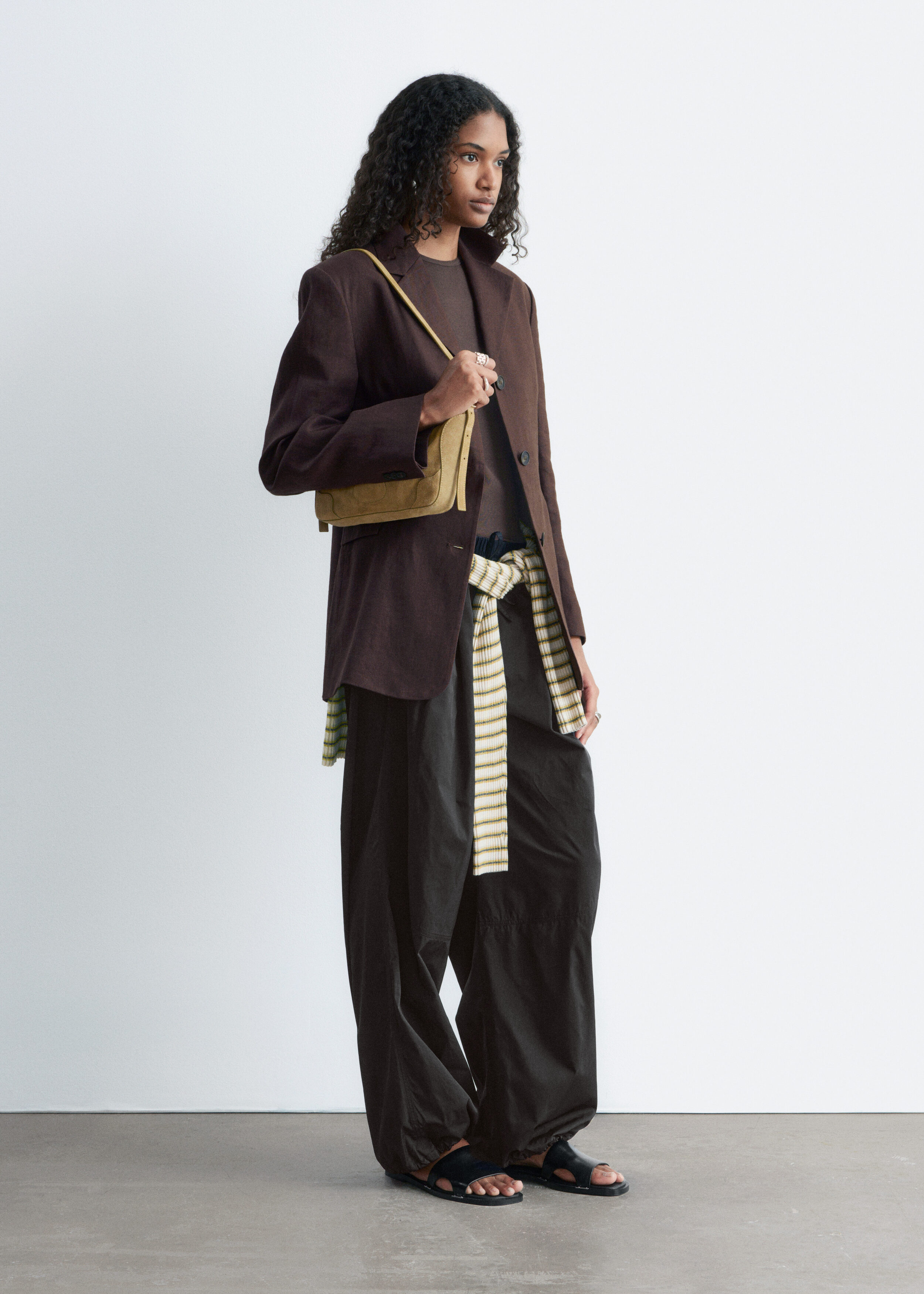 & Other Stories DRAWSTRING BARREL LEG TROUSERS