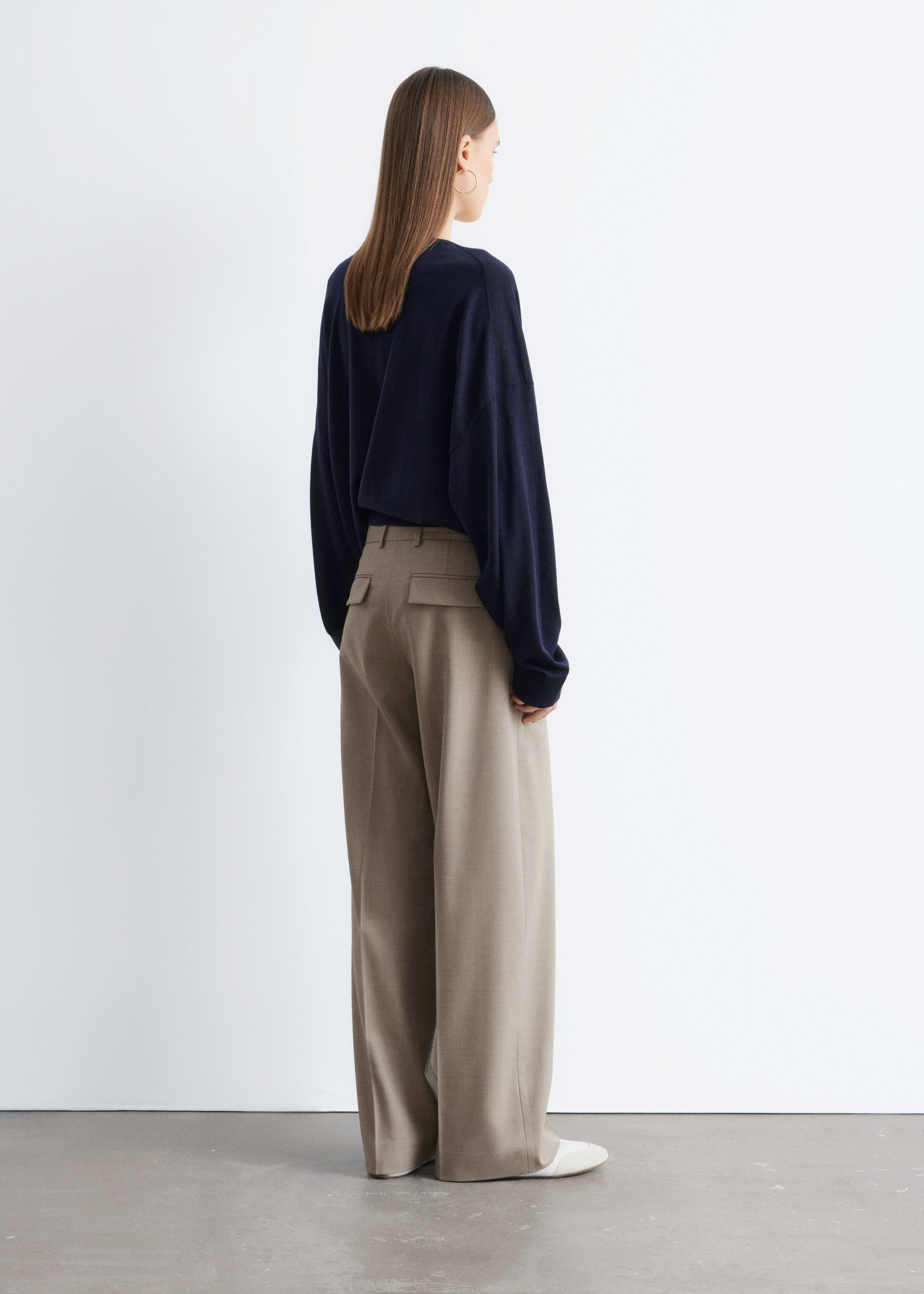 & Other Stories WOOL PRESS-CREASE TROUSERS