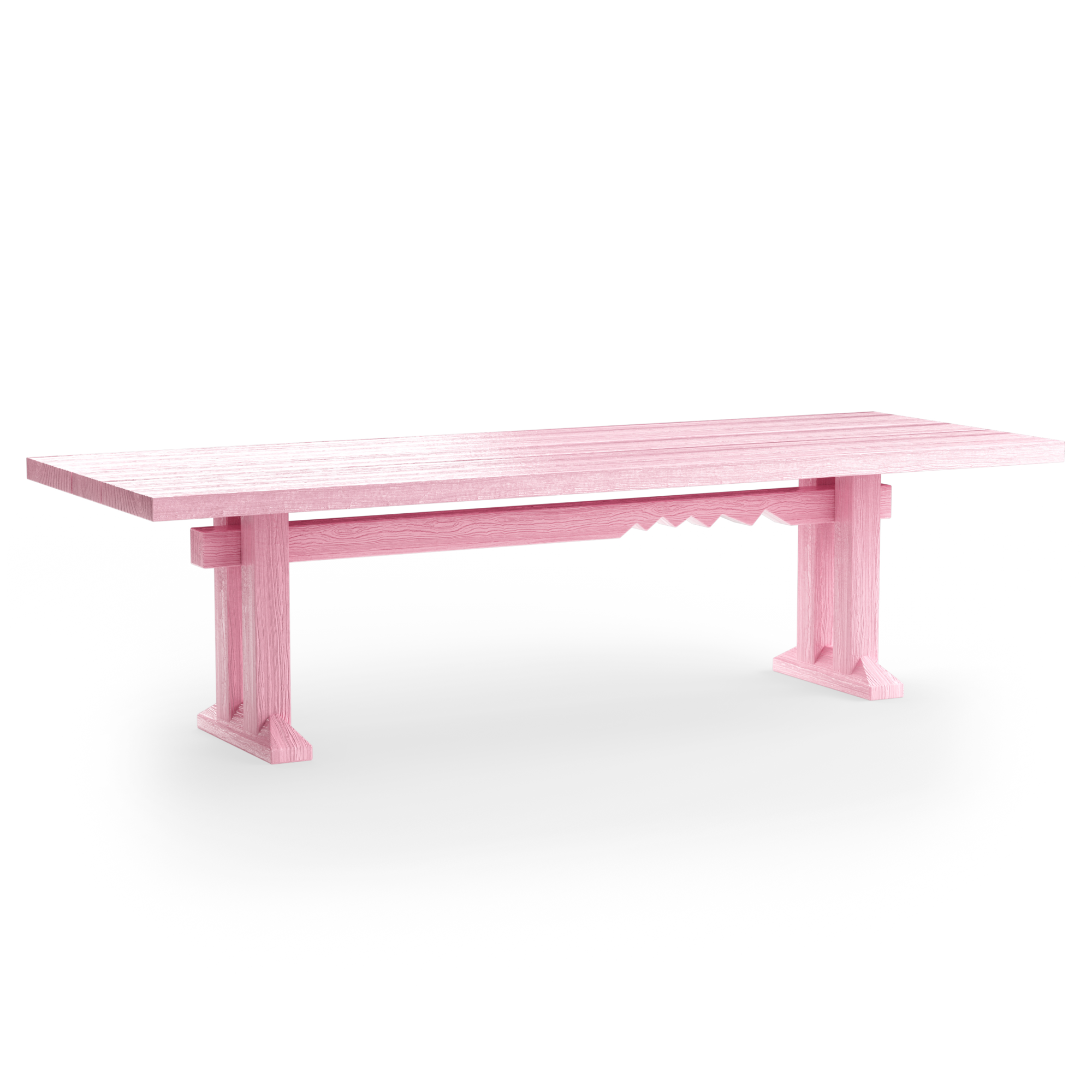 Eettafel Forma 280x100 cm very pink