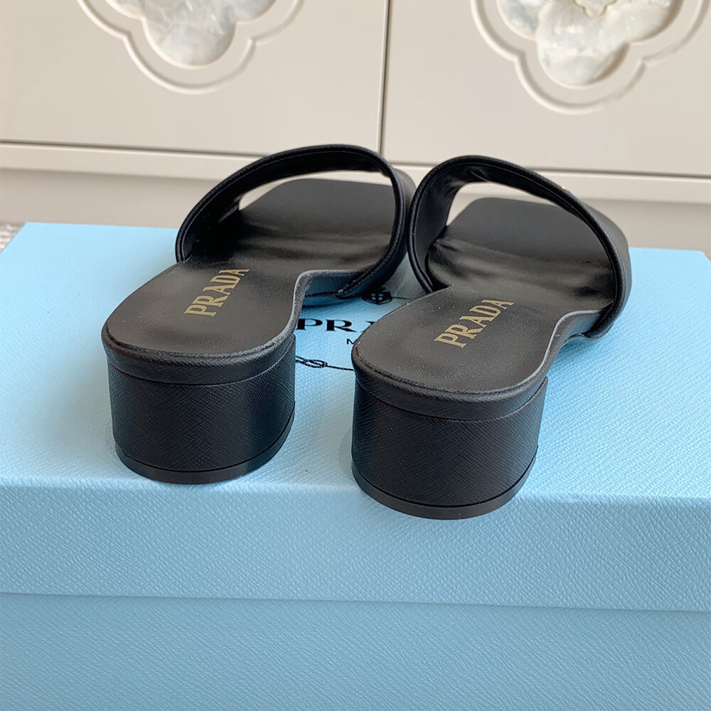 Prada Saffiano patent leather sandals - Top Club
