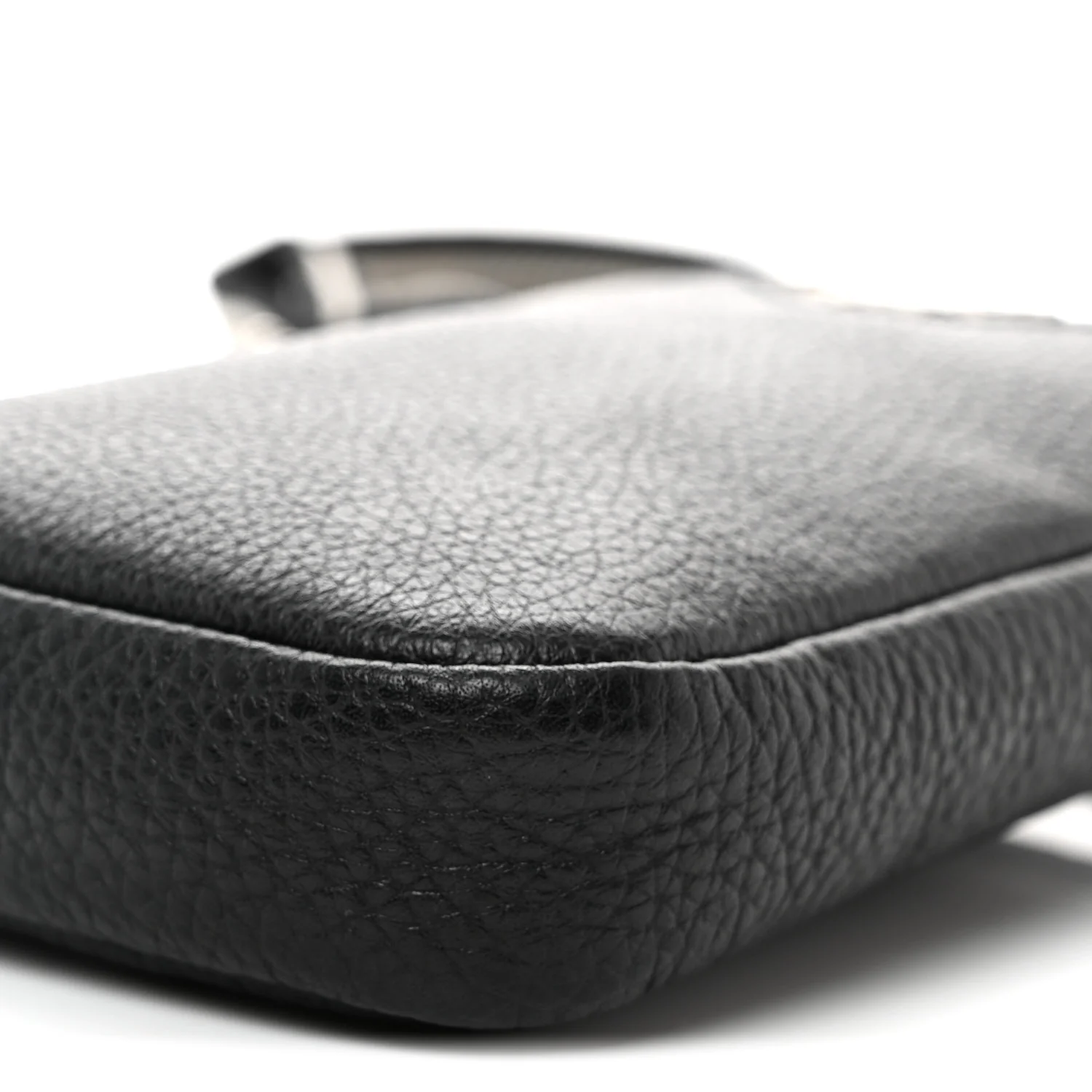 Vitello Daino Soft Mini Crossbody Bag Black - Top Club