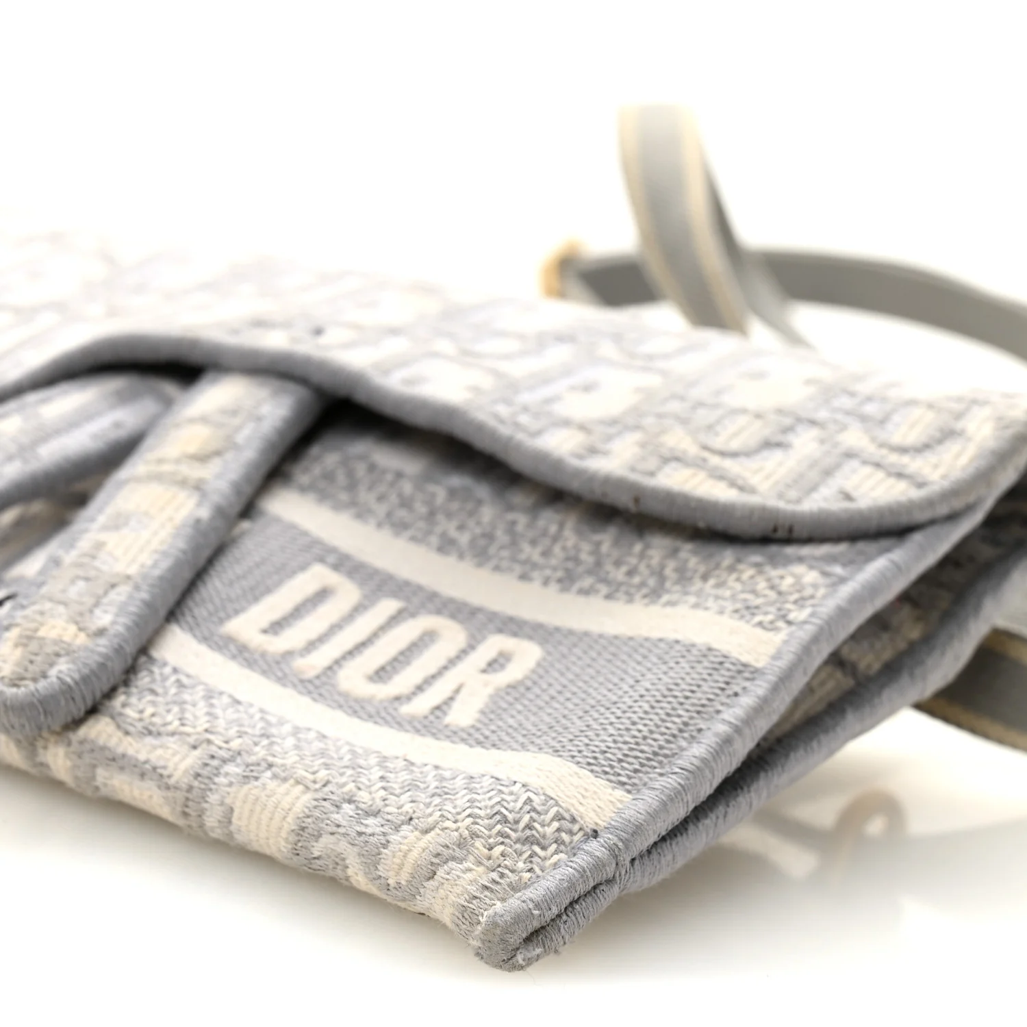 Oblique Slim Saddle Pouch Grey - Top Club
