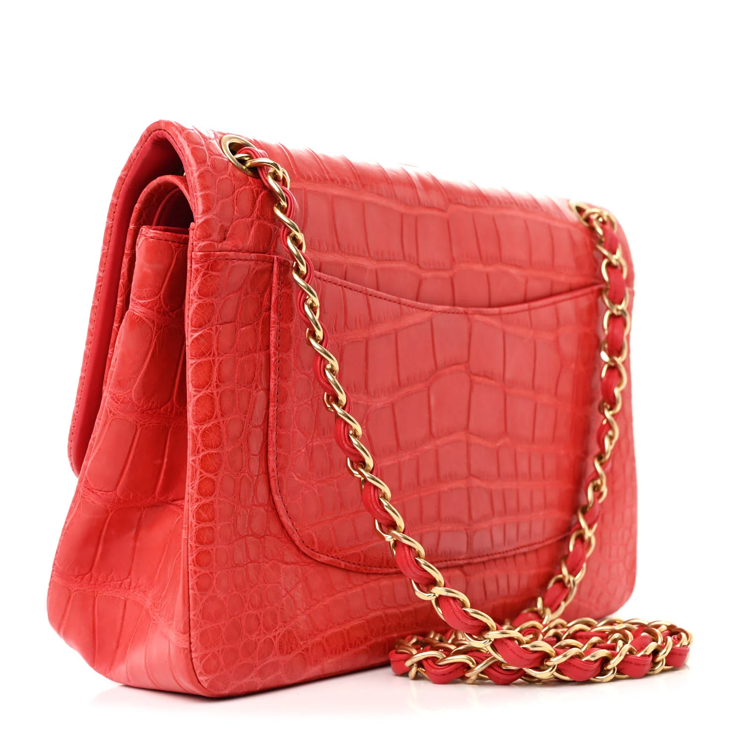 Alligator Jumbo Double Flap Red - Top Club