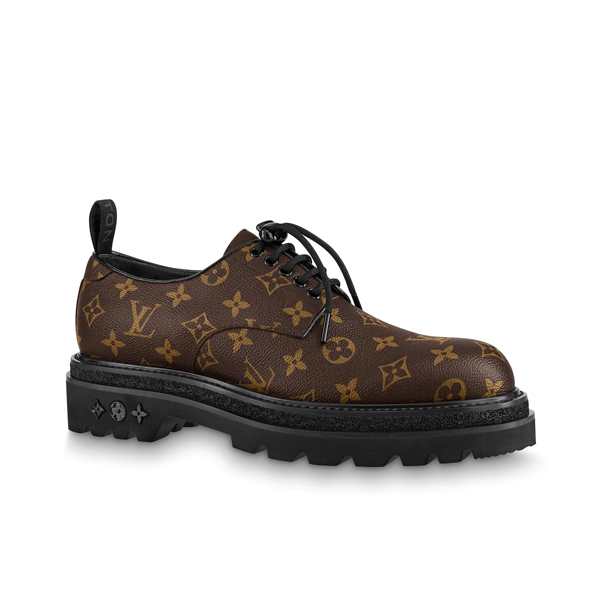 LOUIS VUITTON LV BLACK ICE DERBY MONOGRAM CANVAS   LVS102 - Sneaker Replica Workshop
