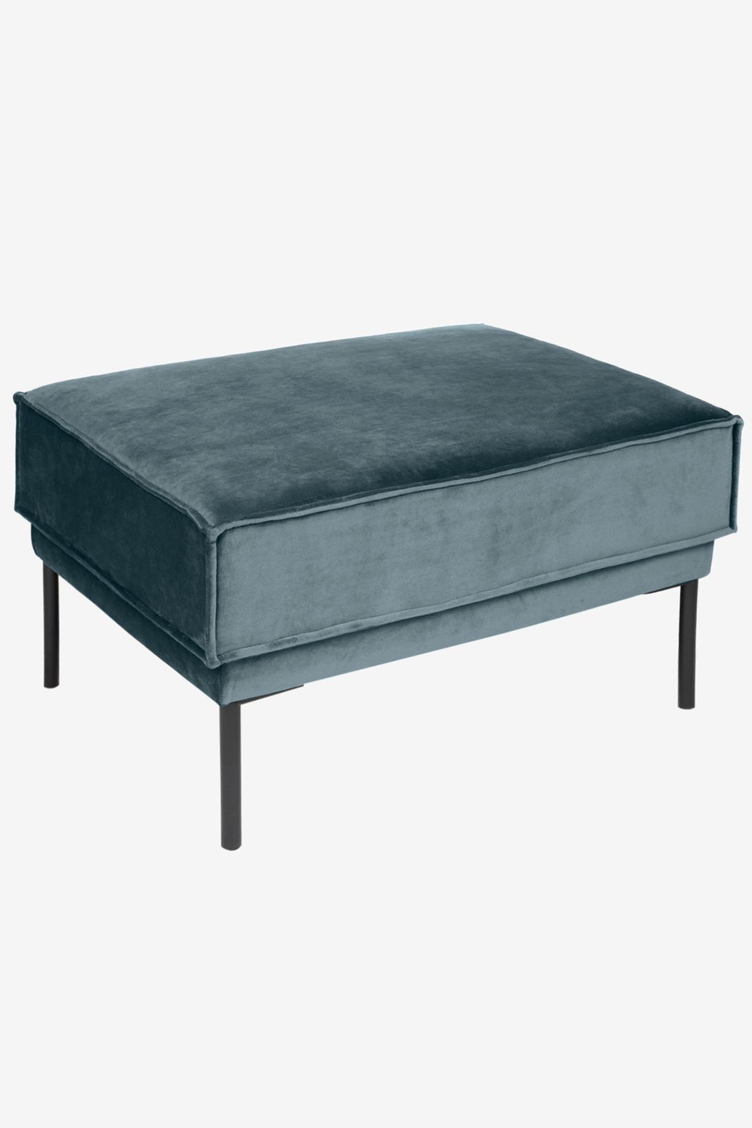 The Duchess velvet hocker Juke grijs