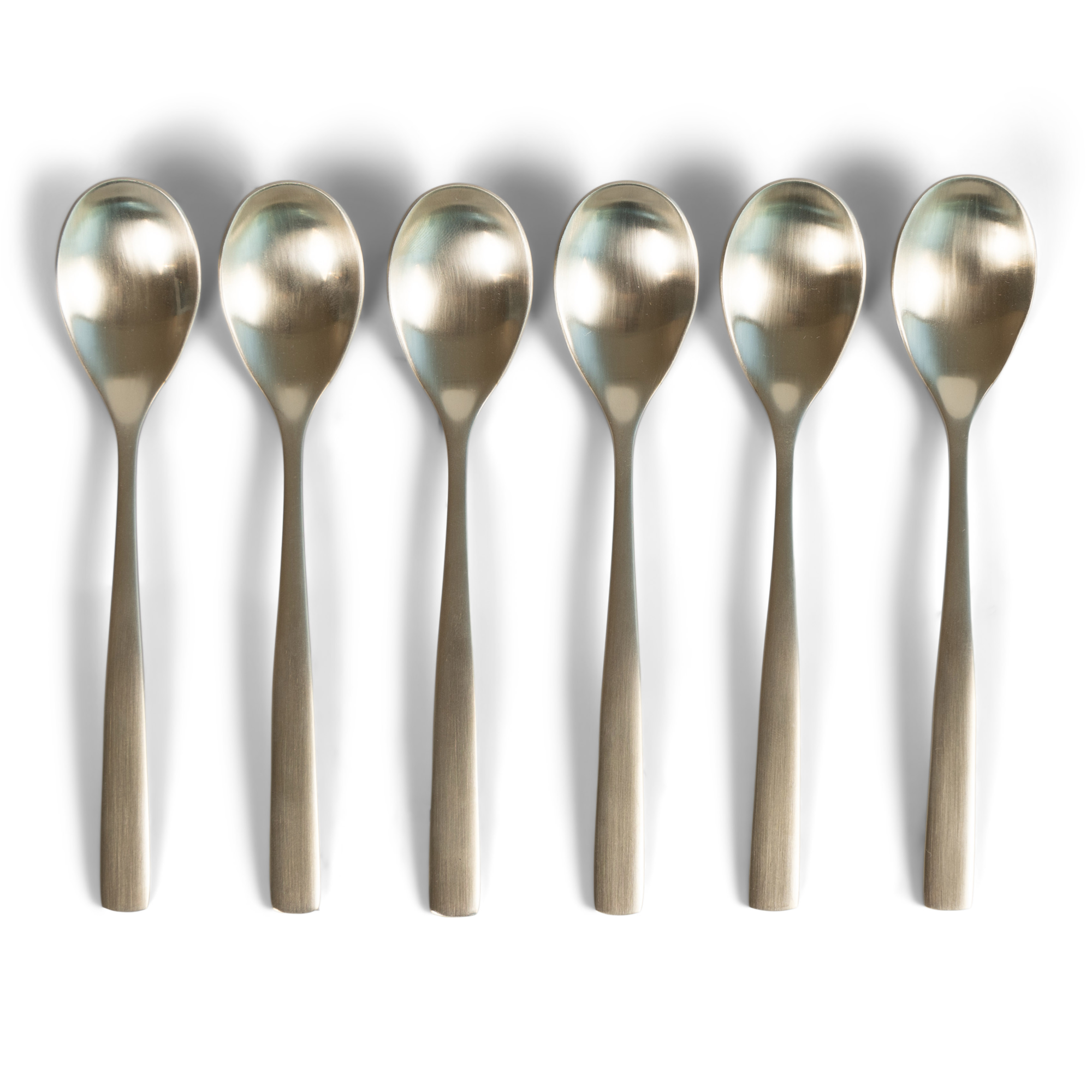 Theelepels Noma champagne - set van 6