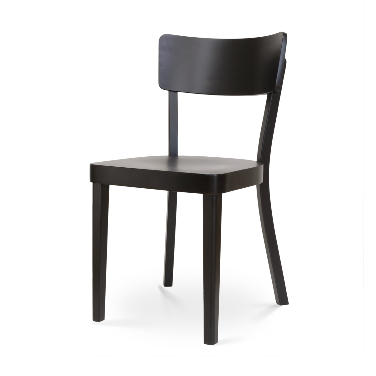 Houten eetkamerstoel Fergus - zwart