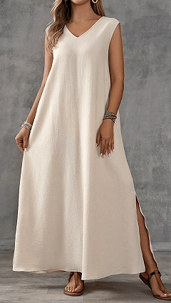 Women's Elegant Long A-Line Dress - Nordfashionstorm - Women's Clothing, Fashion for You - Nordfashionstorm.com