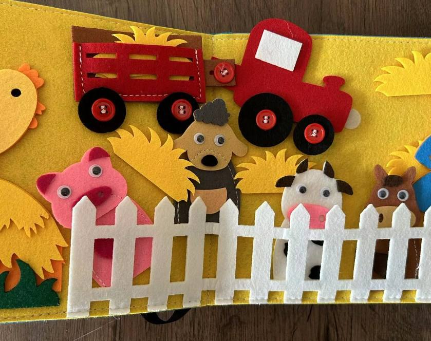 Educational Farm Animals Toys Montessori Counting Matching Sorting Fine Motor Games Early Learning Toys