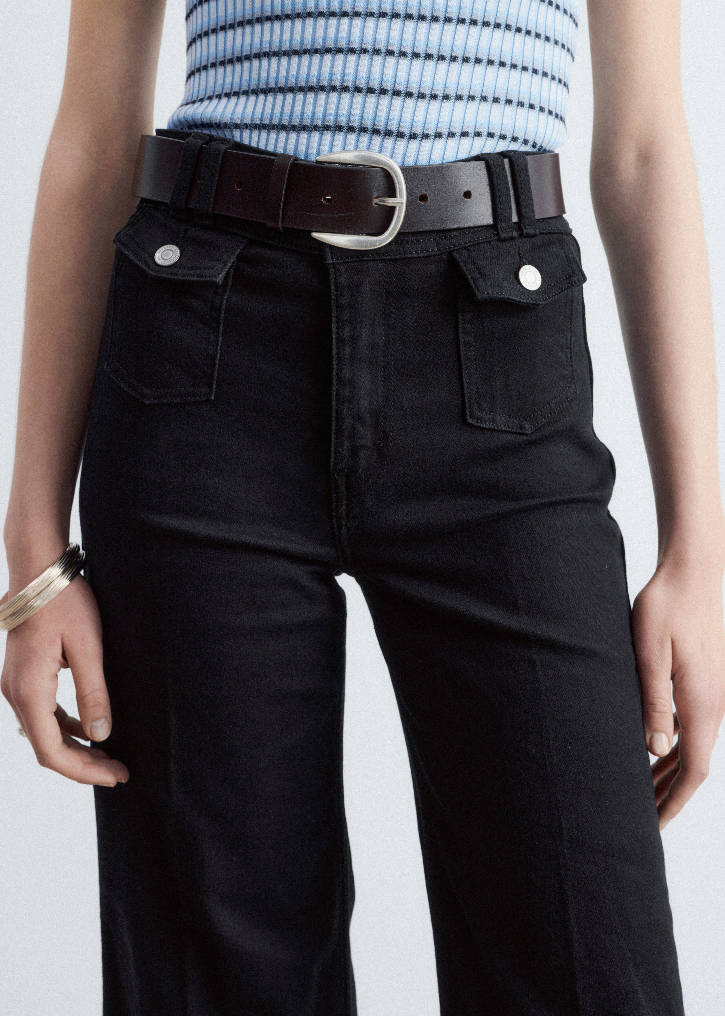 & Other Stories PRESS-CREASE FLARED JEANS