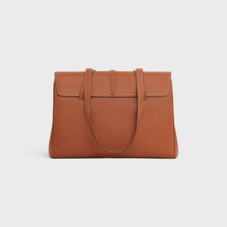 MEDIUM SOFT 16 BAG IN SMOOTH CALFSKIN TAN - Top Club