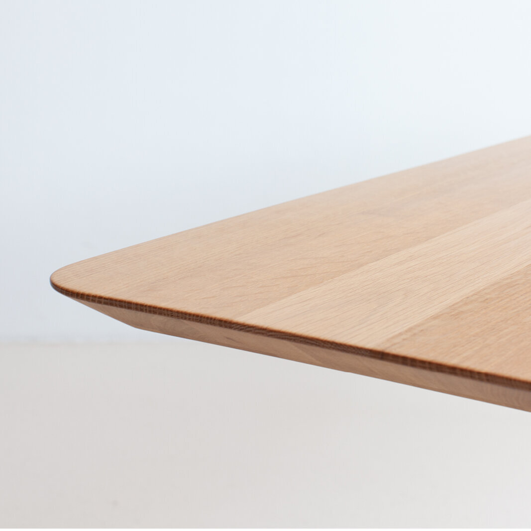 Studio HENK tafel Slim X-type Rechthoekig, zwart frame - Sma