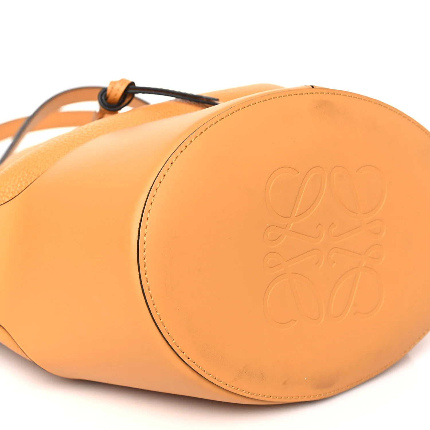 Grained Calfskin Medium Balloon Bag Saffron Yellow - Top Club