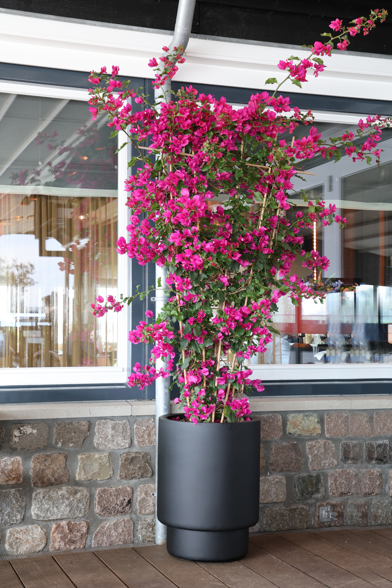 Plantenpot Almstok black Ø50 x H65 cm