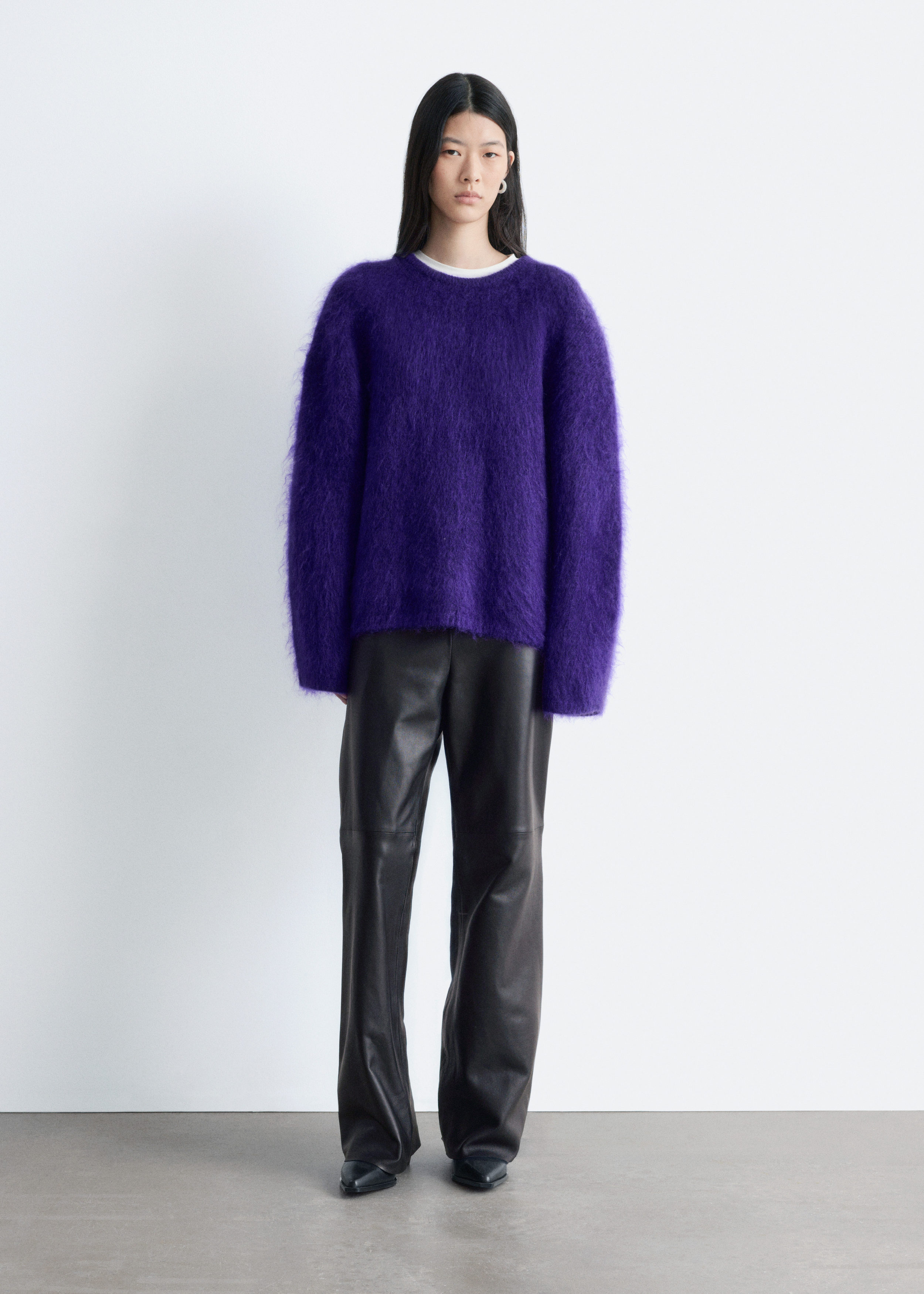 & Other Stories BOOTCUT LEATHER TROUSERS