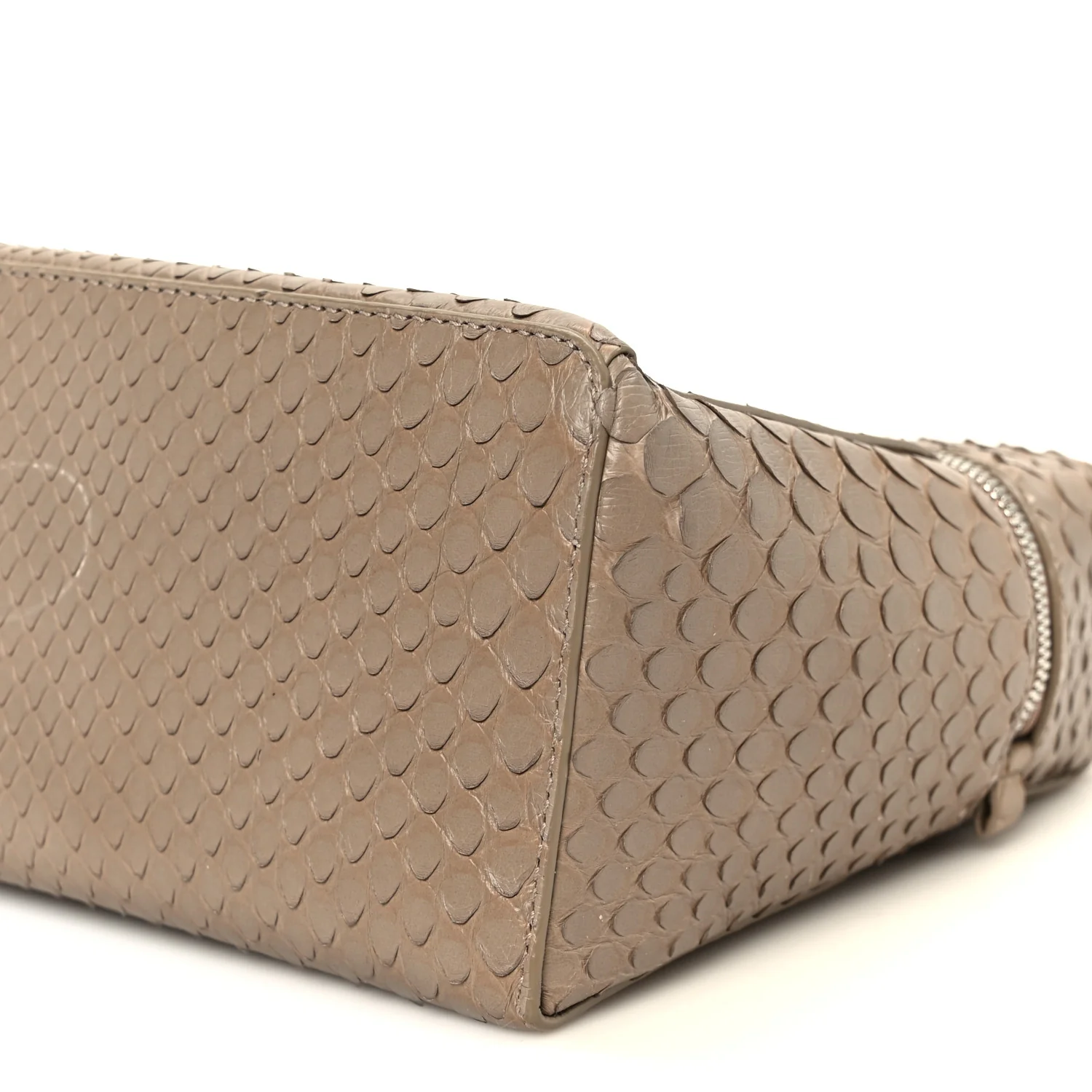 Matte Snakeskin Extra Pocket L27 Grey - Top Club