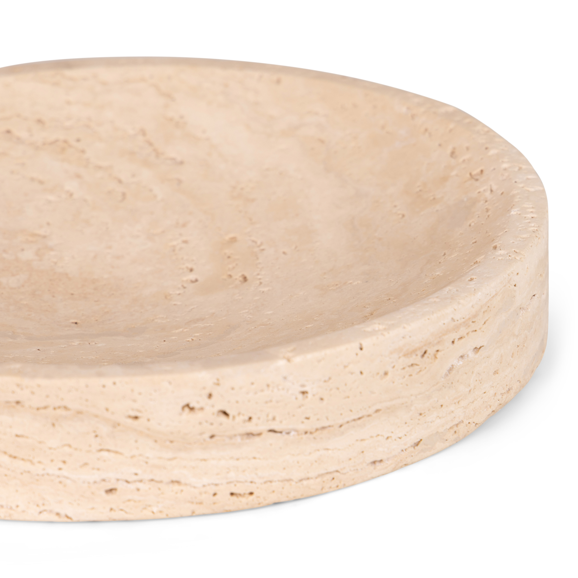Schaal Travis beige travertin