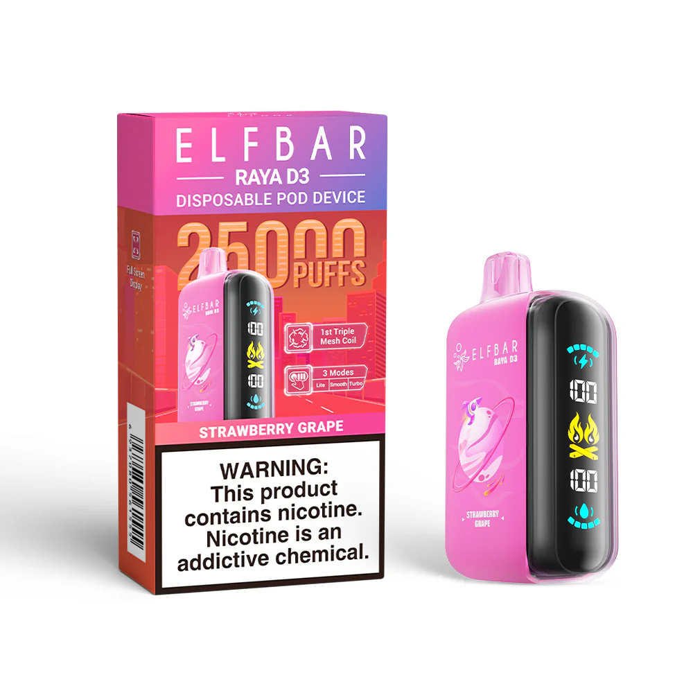 ELFBAR RAYA D3 Disposable Vape (All Flavours)