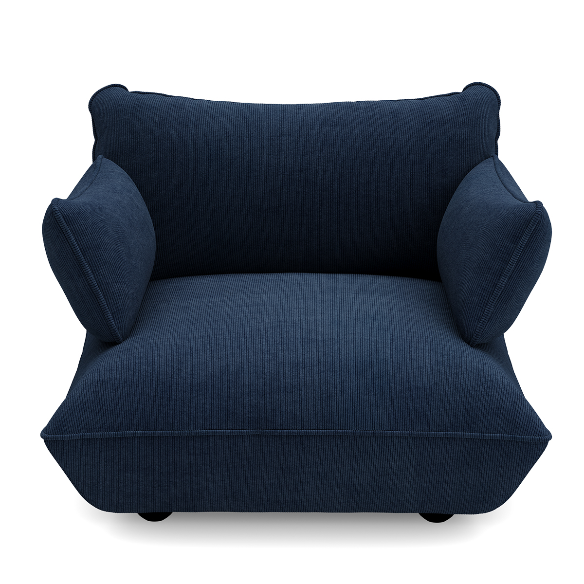 Fauteuil Sumo loveseat cord recycled deep blue