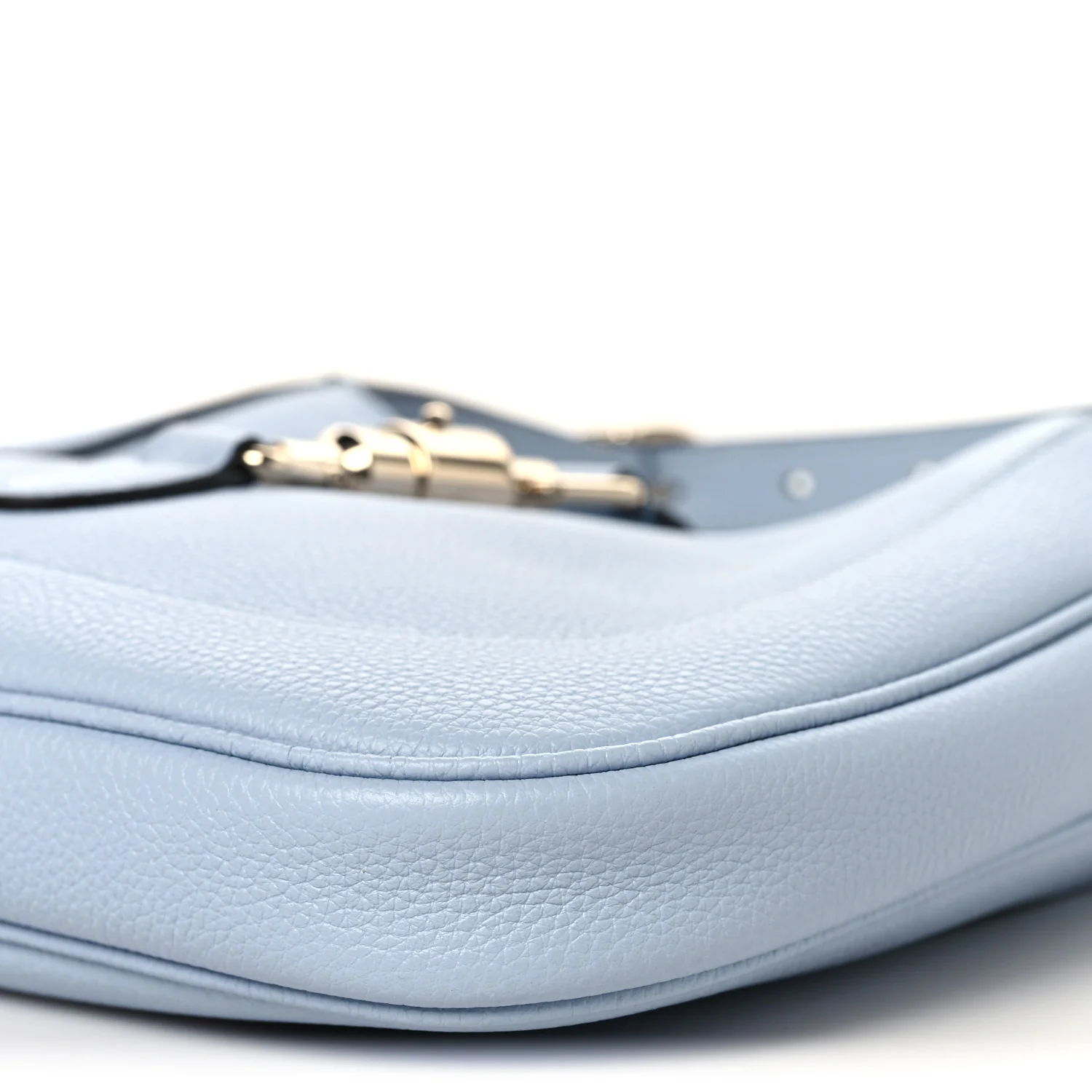 Grained Calfskin Web Medium Jackie 1961 Hobo Light Blue - Top Club