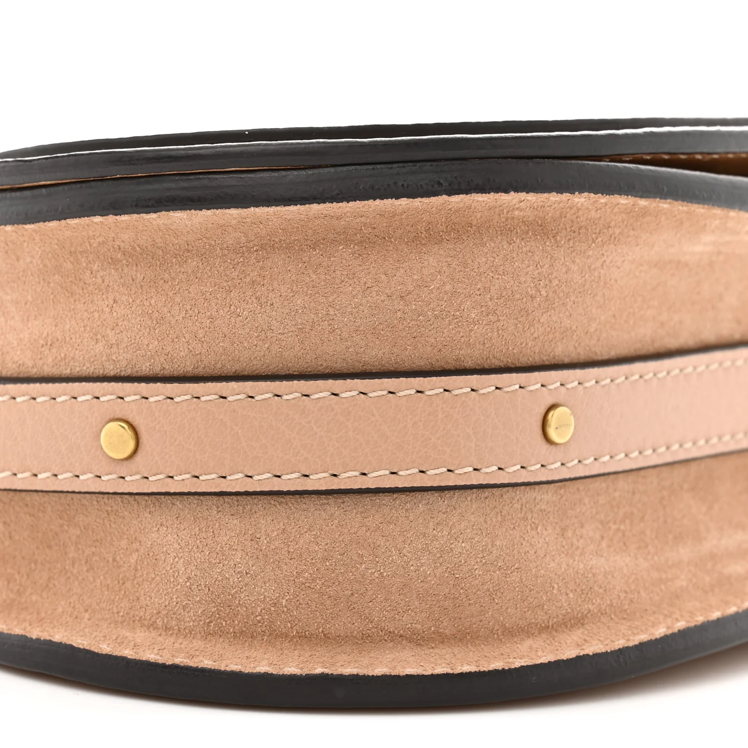 Calfskin Suede Small Nile Bracelet Bag Biscotti Beige - Top Club